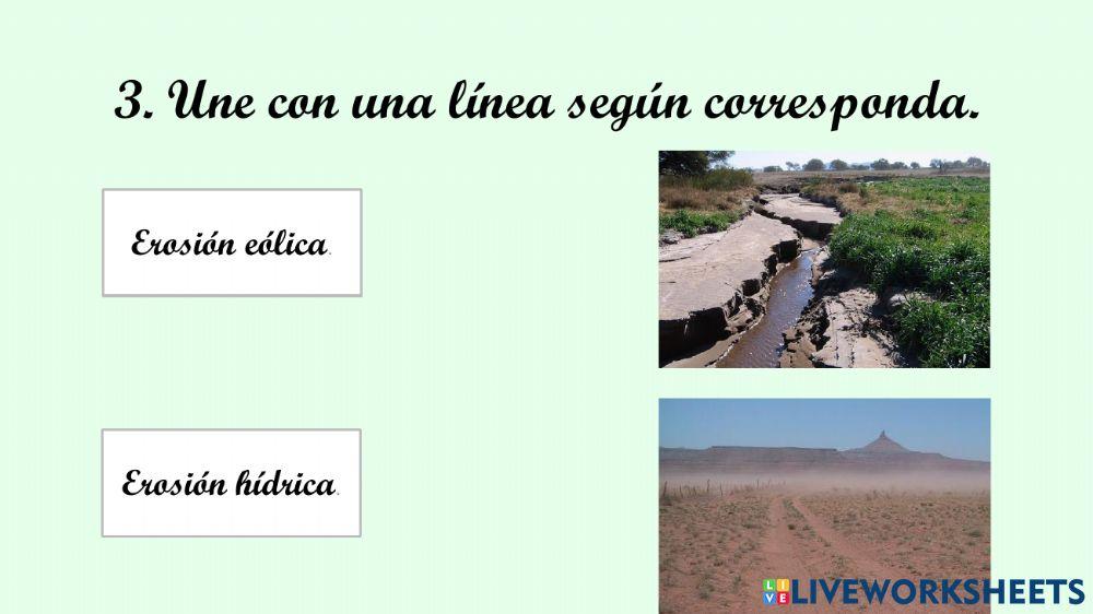 Tipos de suelo y erosión