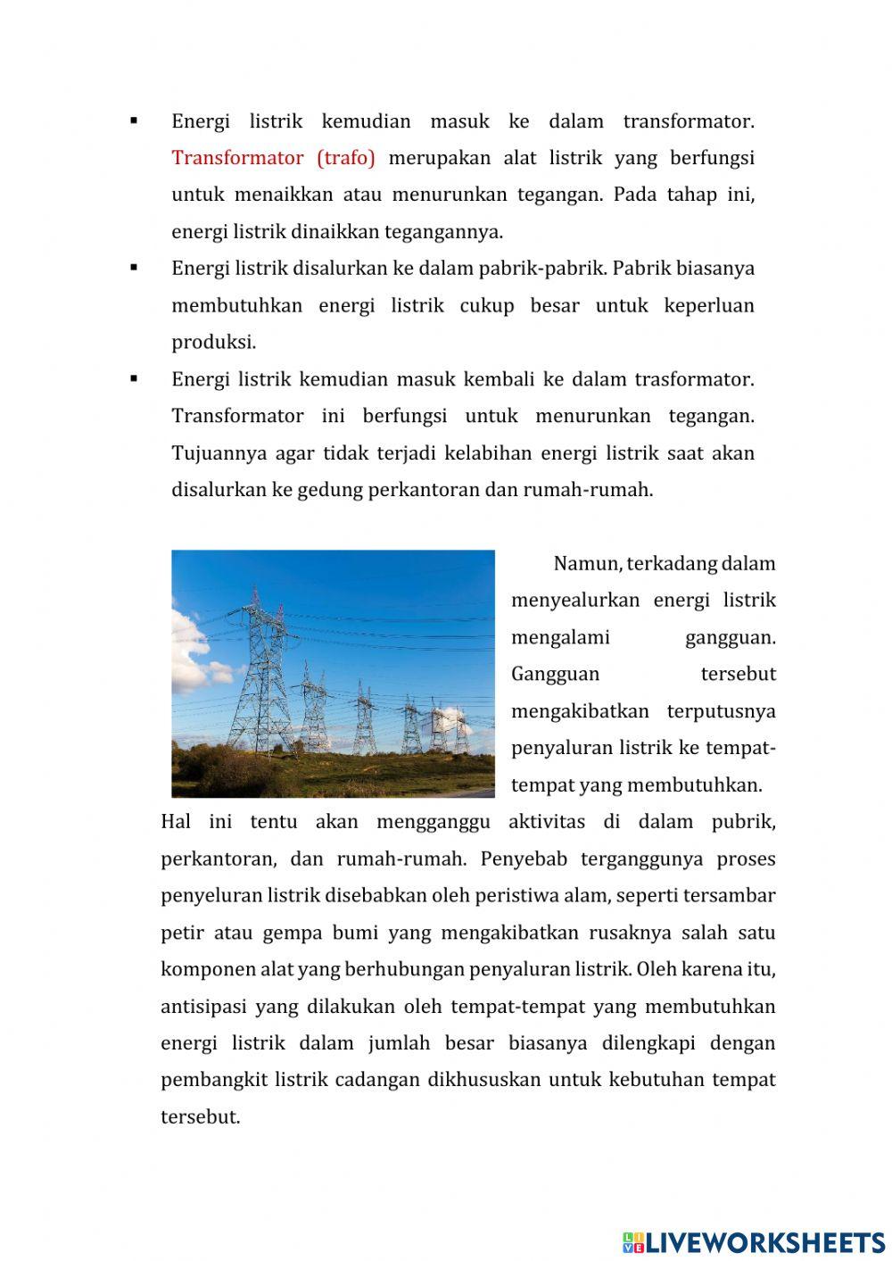 Pembangkit LIstrik - Tema 4