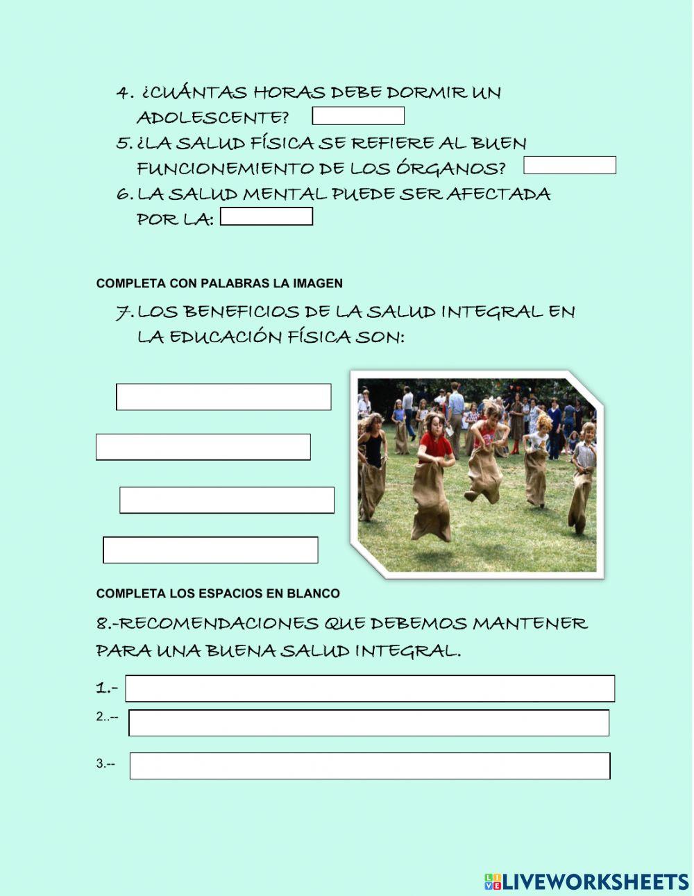 Salud integral y su relación con la educación física
