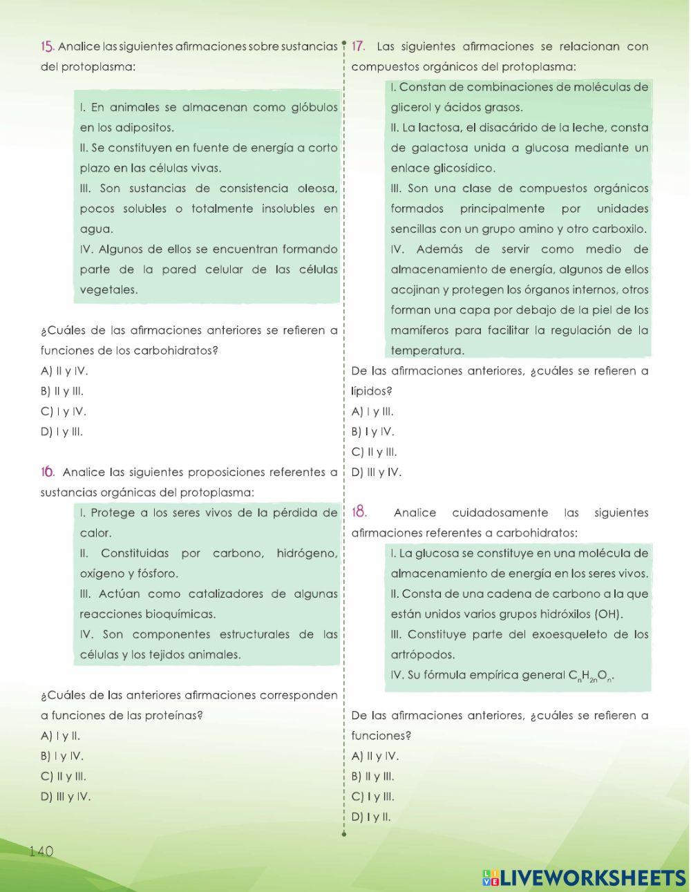 Moléculas Biológicas: 2