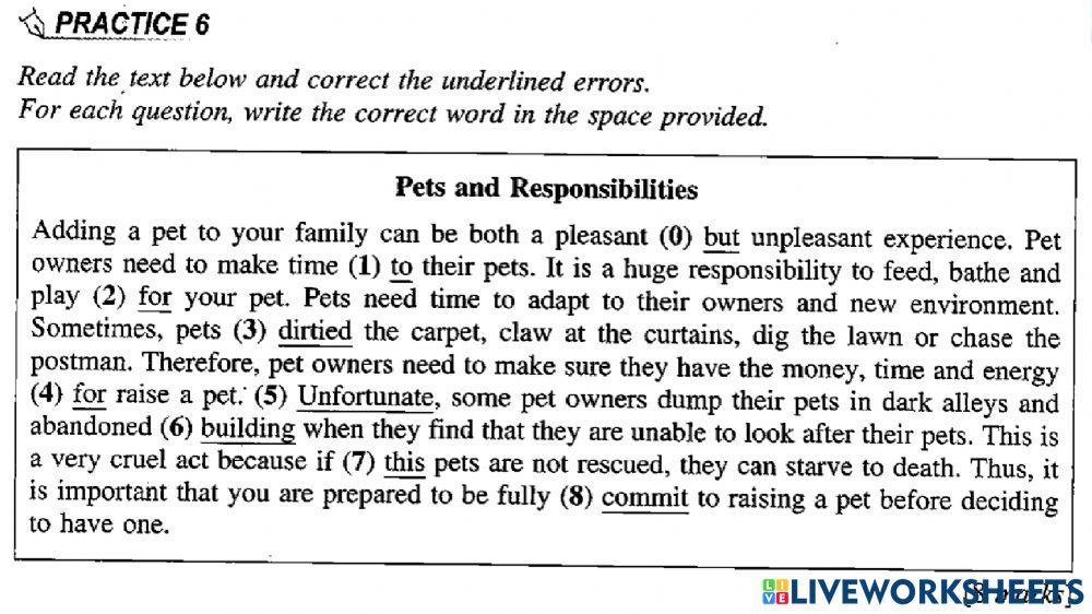 Gerak Gempur PdPR - Error Correction