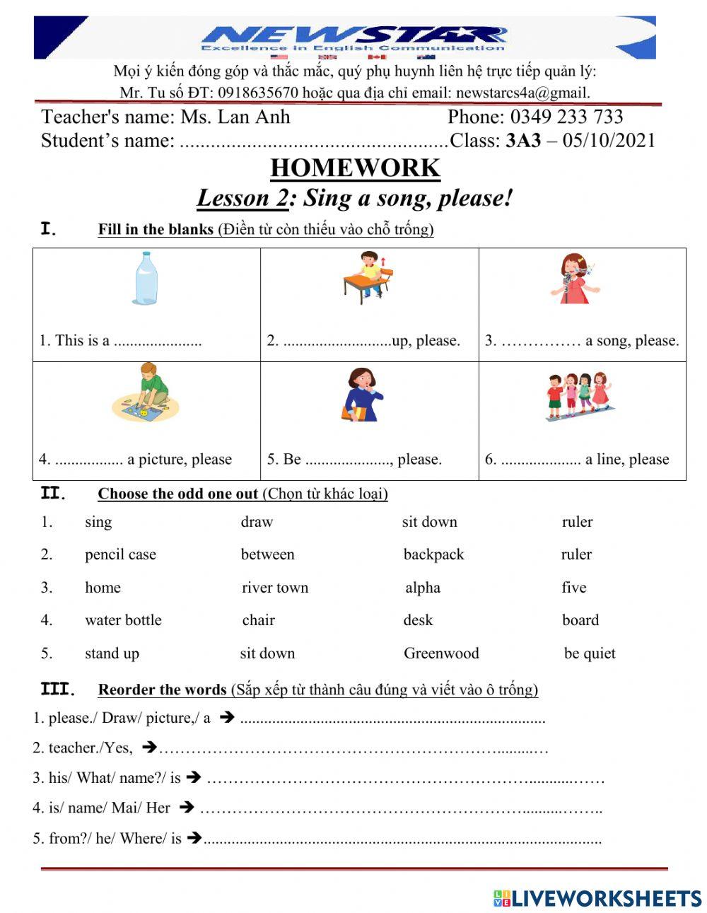 3A3 ZK3L2 sing a song