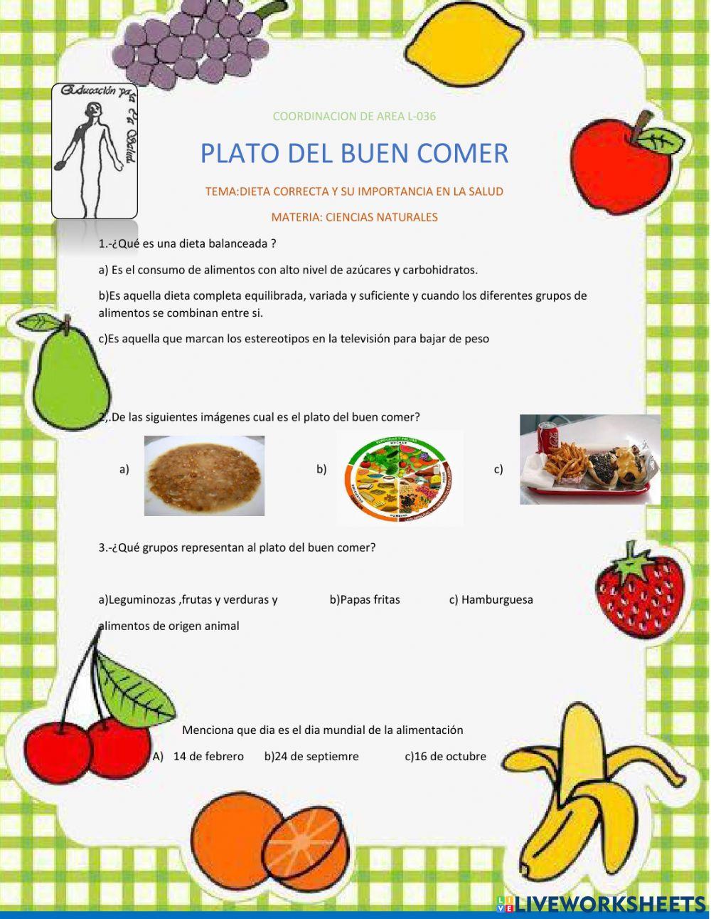 Plato del buen comer