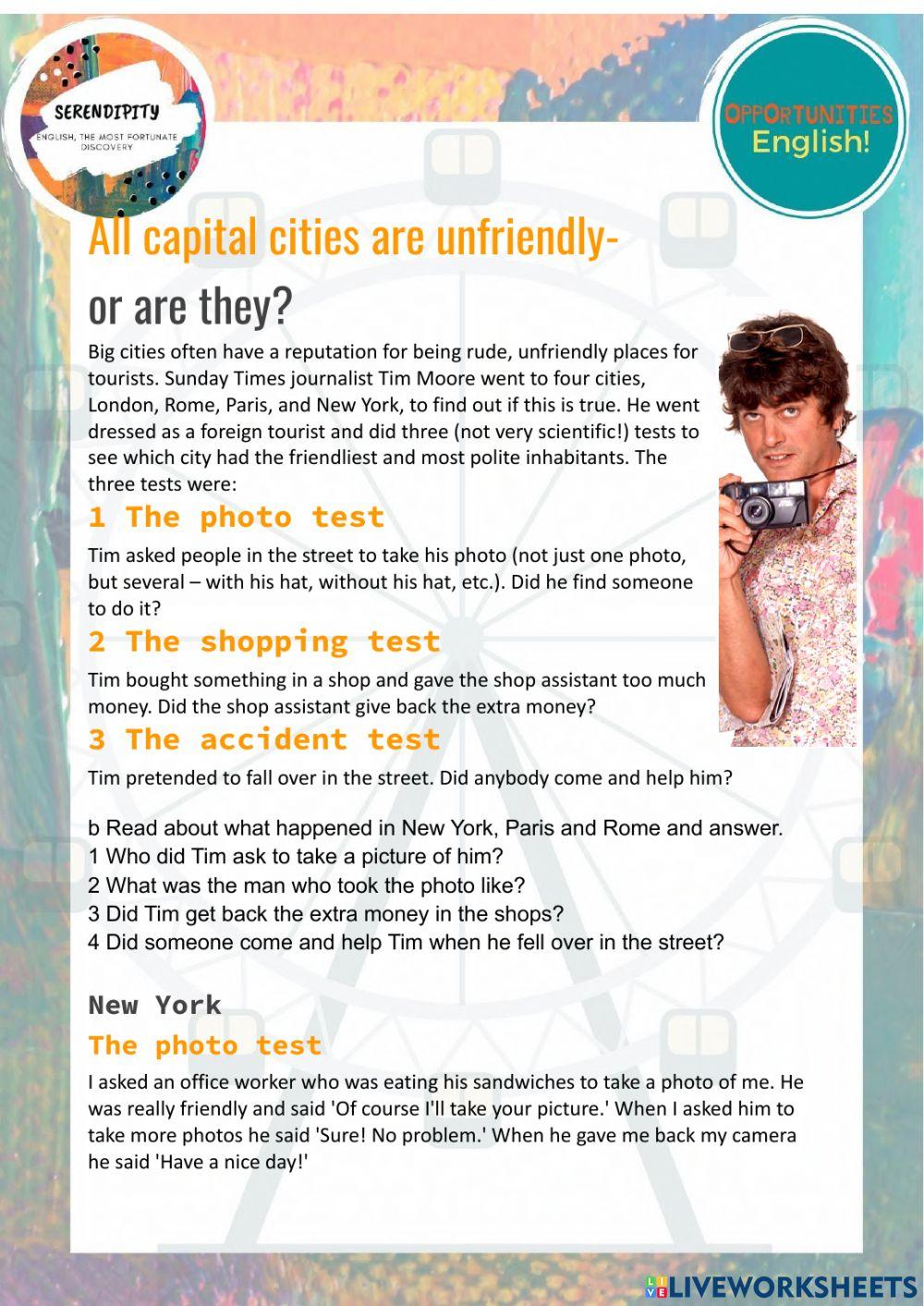 Unit 5B, pre intermediate