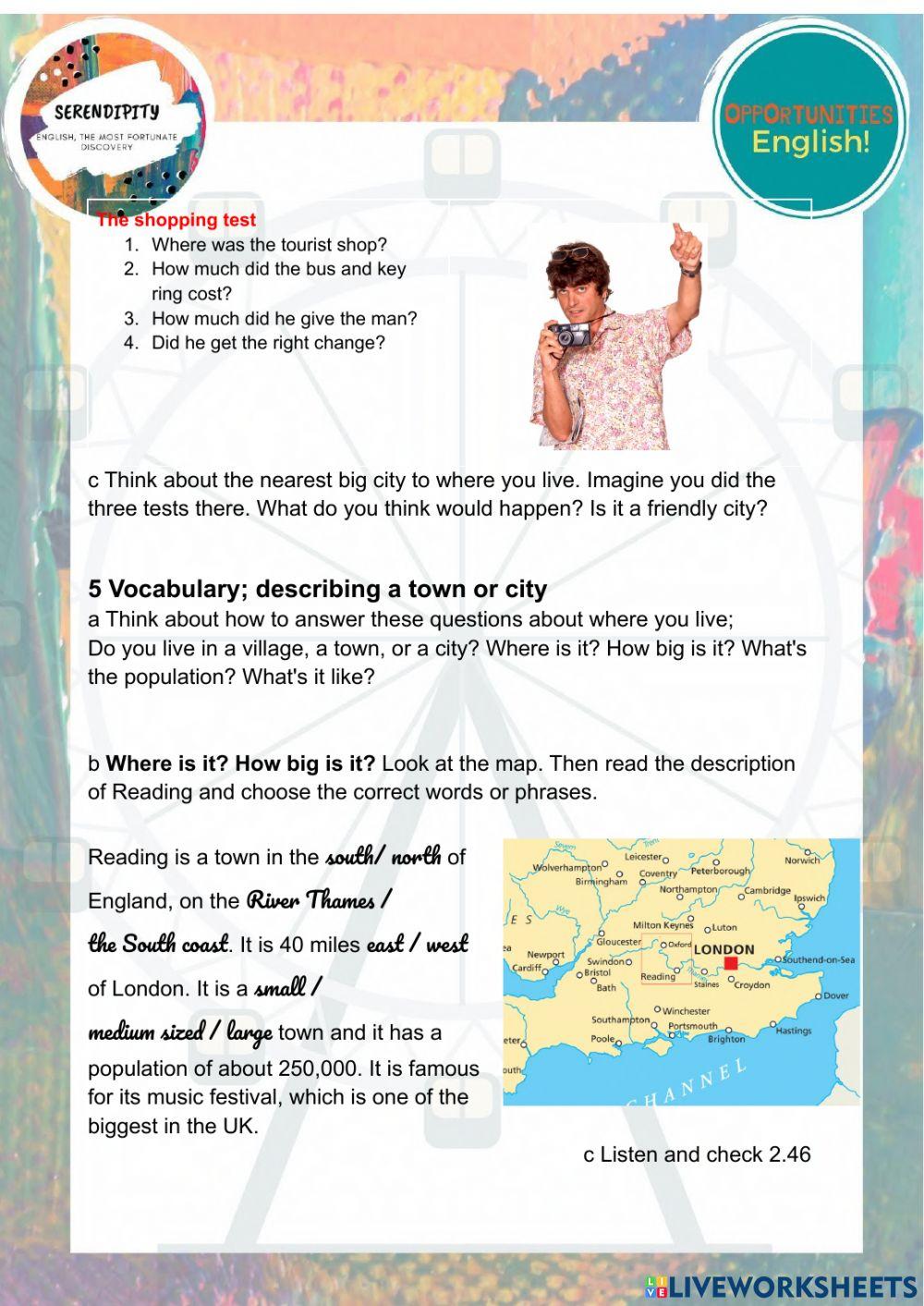 Unit 5B, pre intermediate