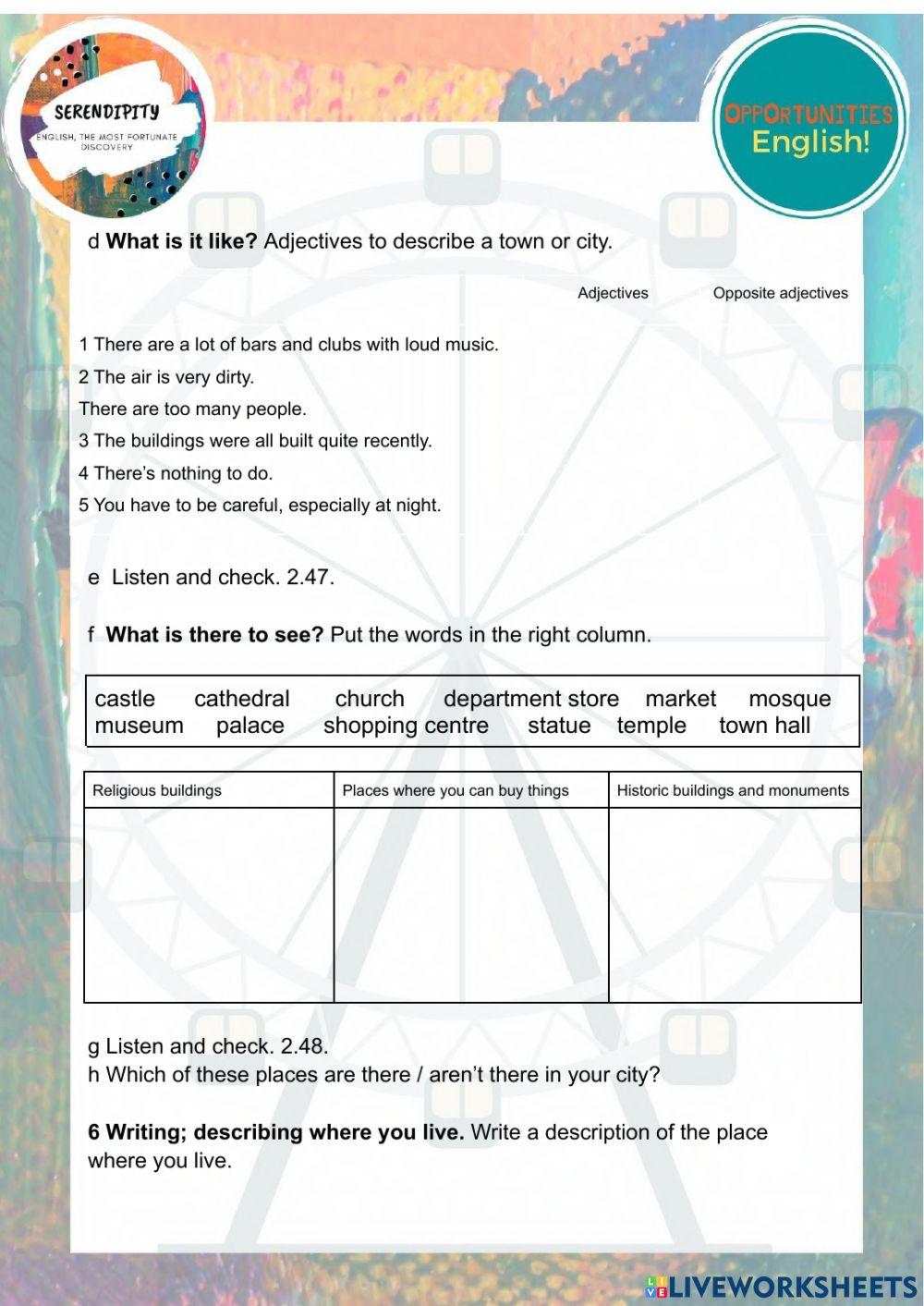 Unit 5B, pre intermediate
