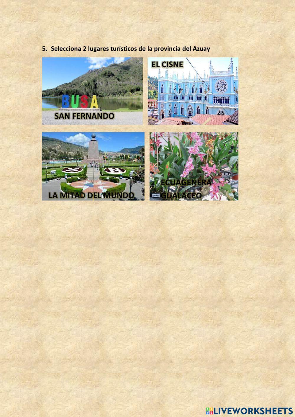 Parroquia, cantón y provincia Parroquia, cantón y provincia