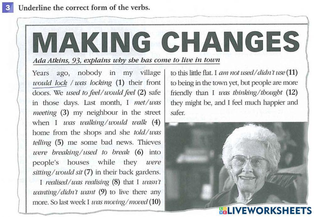 Past habits and states