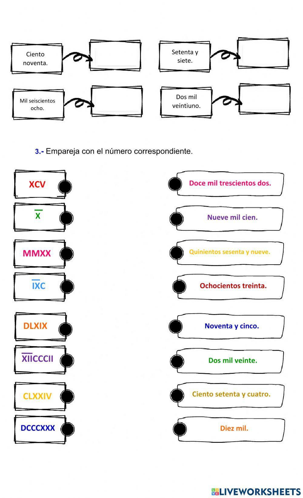 Conozco los números romanos