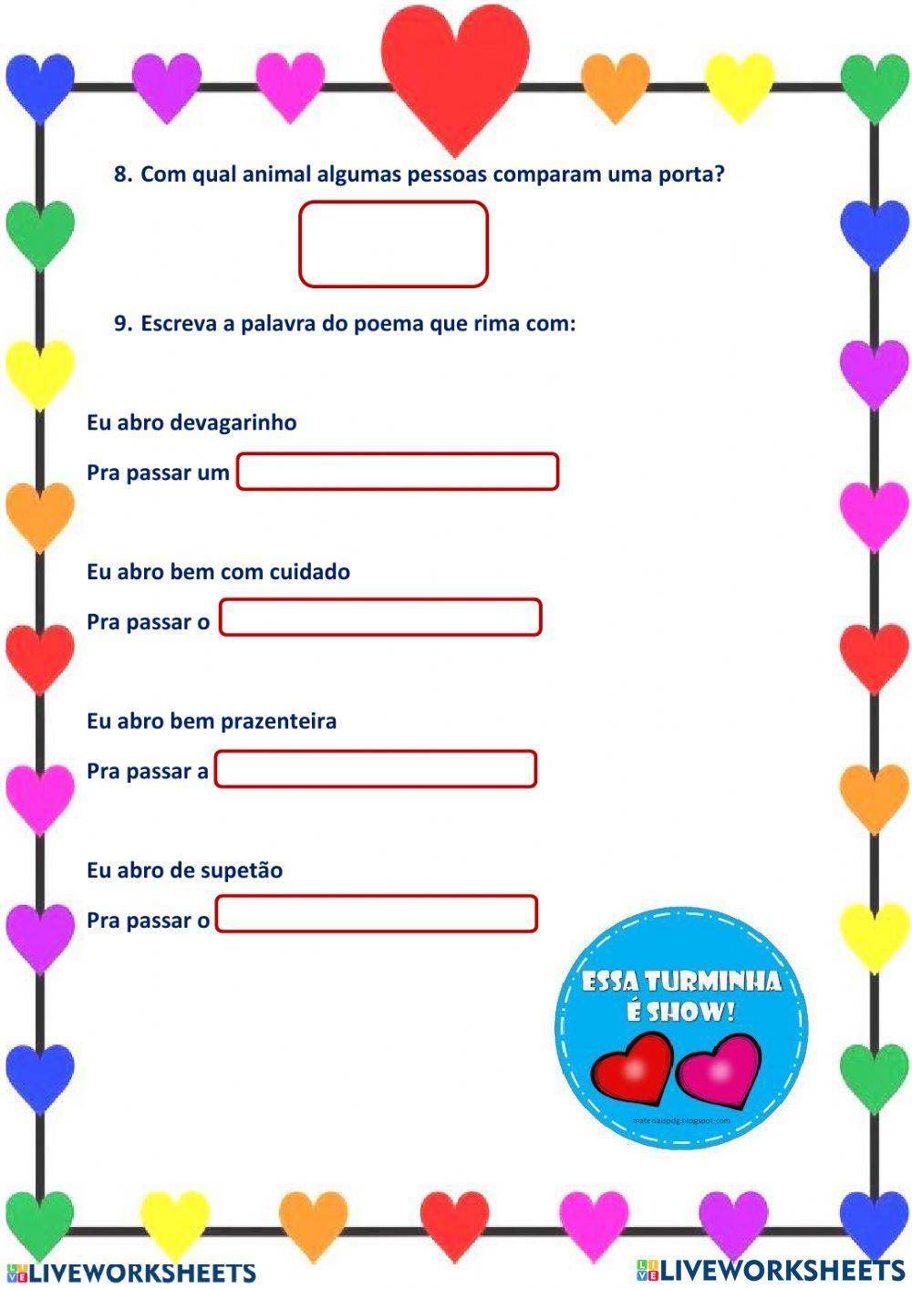 Leitura e interpretação do poema - A porta