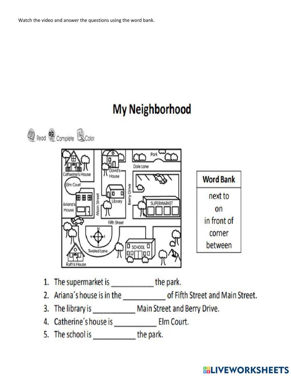 Prepositions of locations