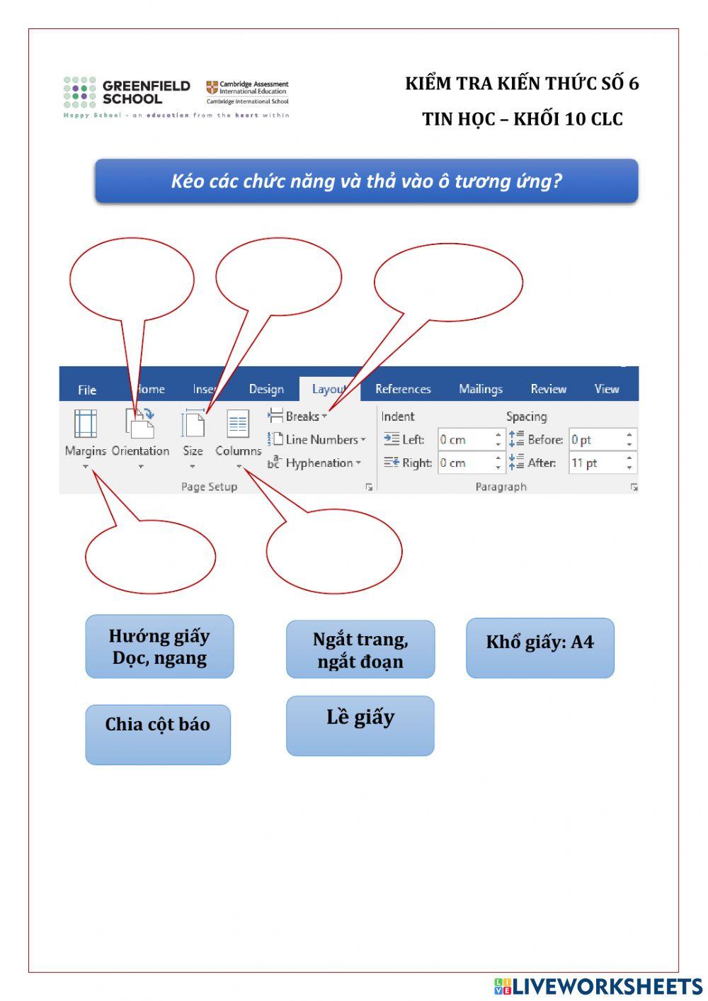Khối 10 - Tin học