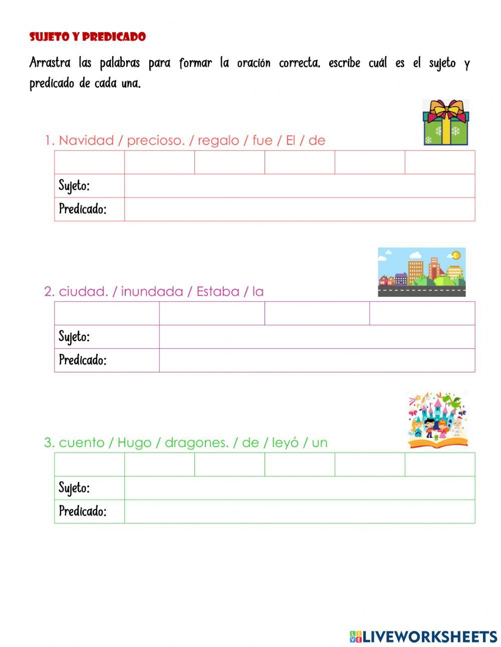 Sujeto y predicado
