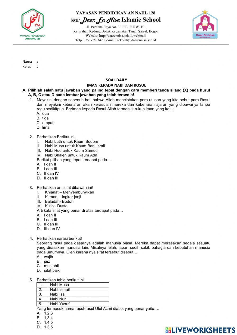 Pendidikan Agama Islam