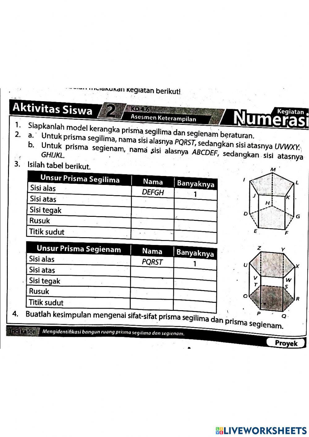 Matematika bangun ruang prisma