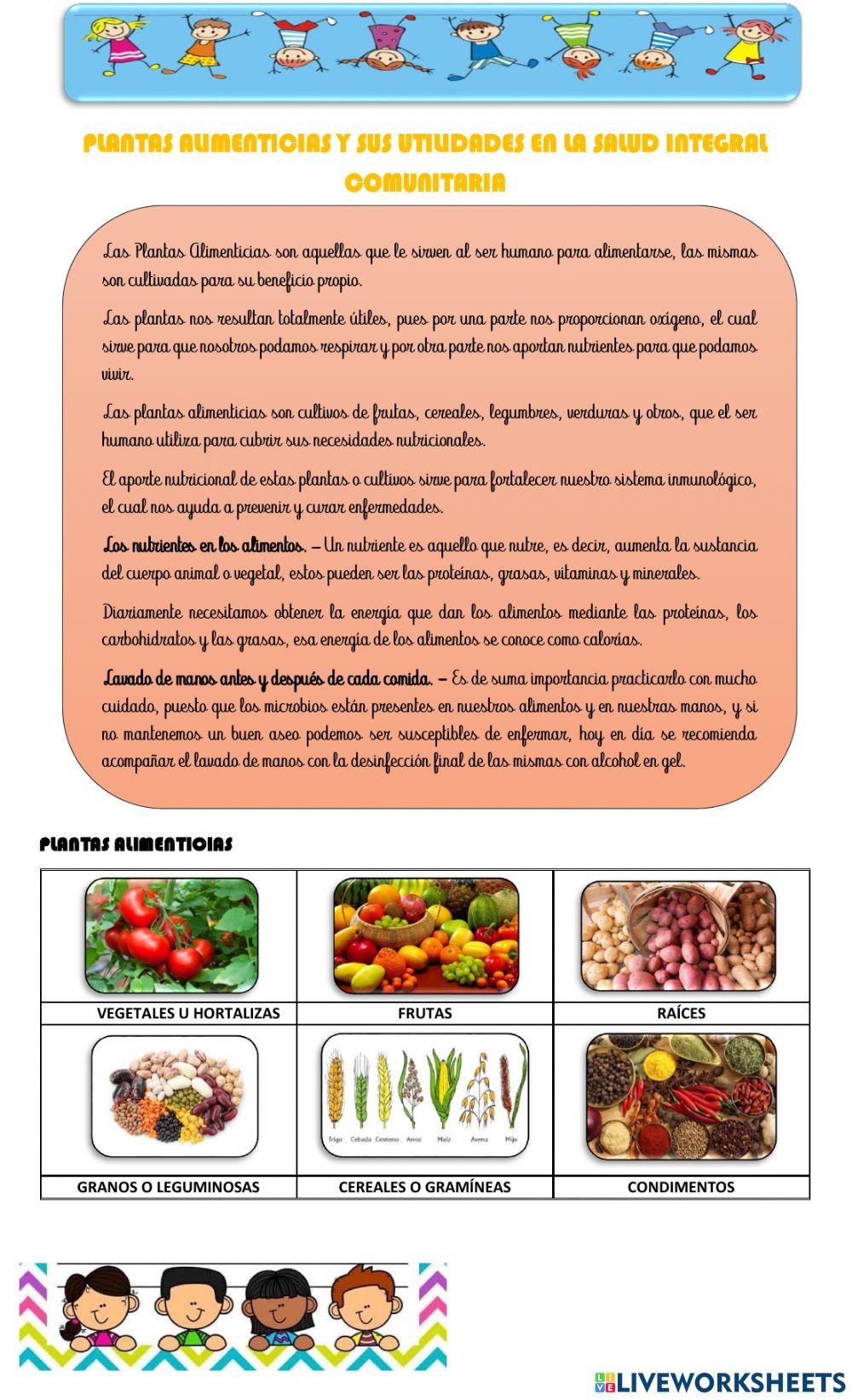 Plantas alimenticias Plantas alimenticias