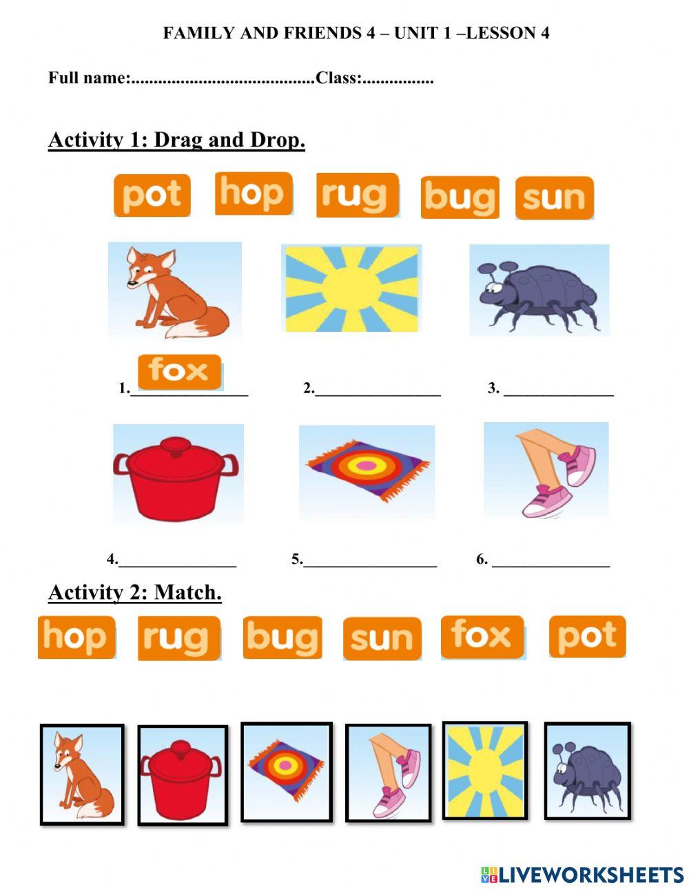 Family and friend 4 -Unit 4 -lesson4