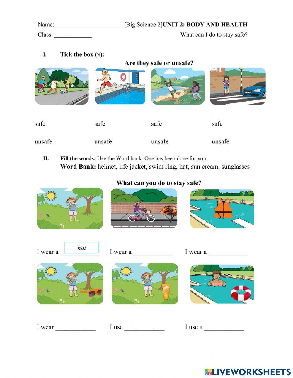 Big Science 2 What can I do to stay safe?