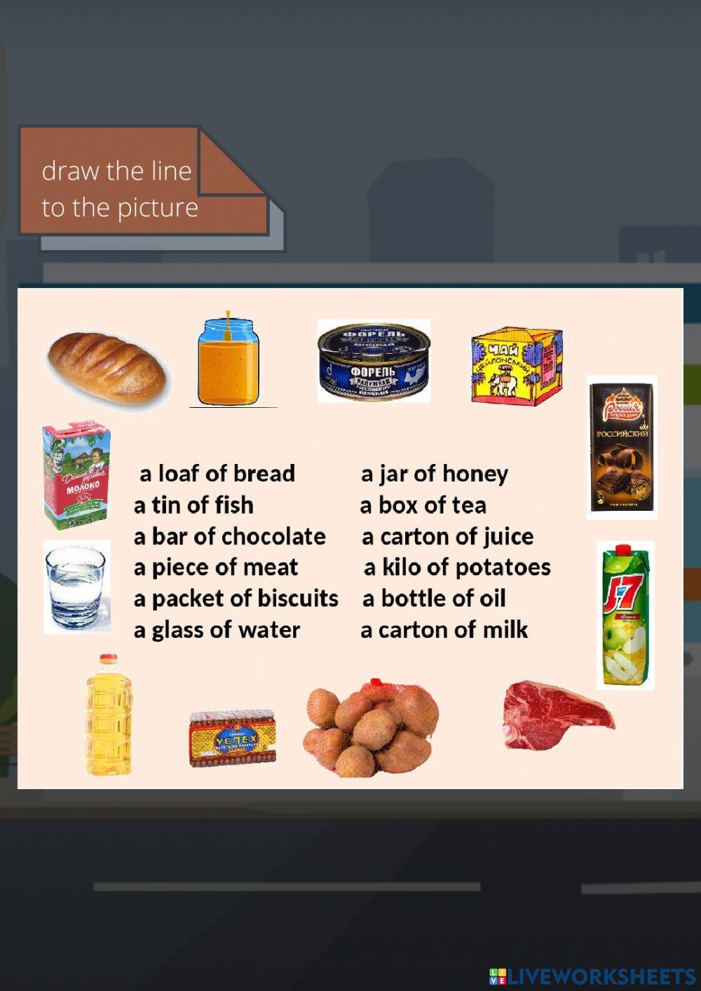 Shopping at the grocery store