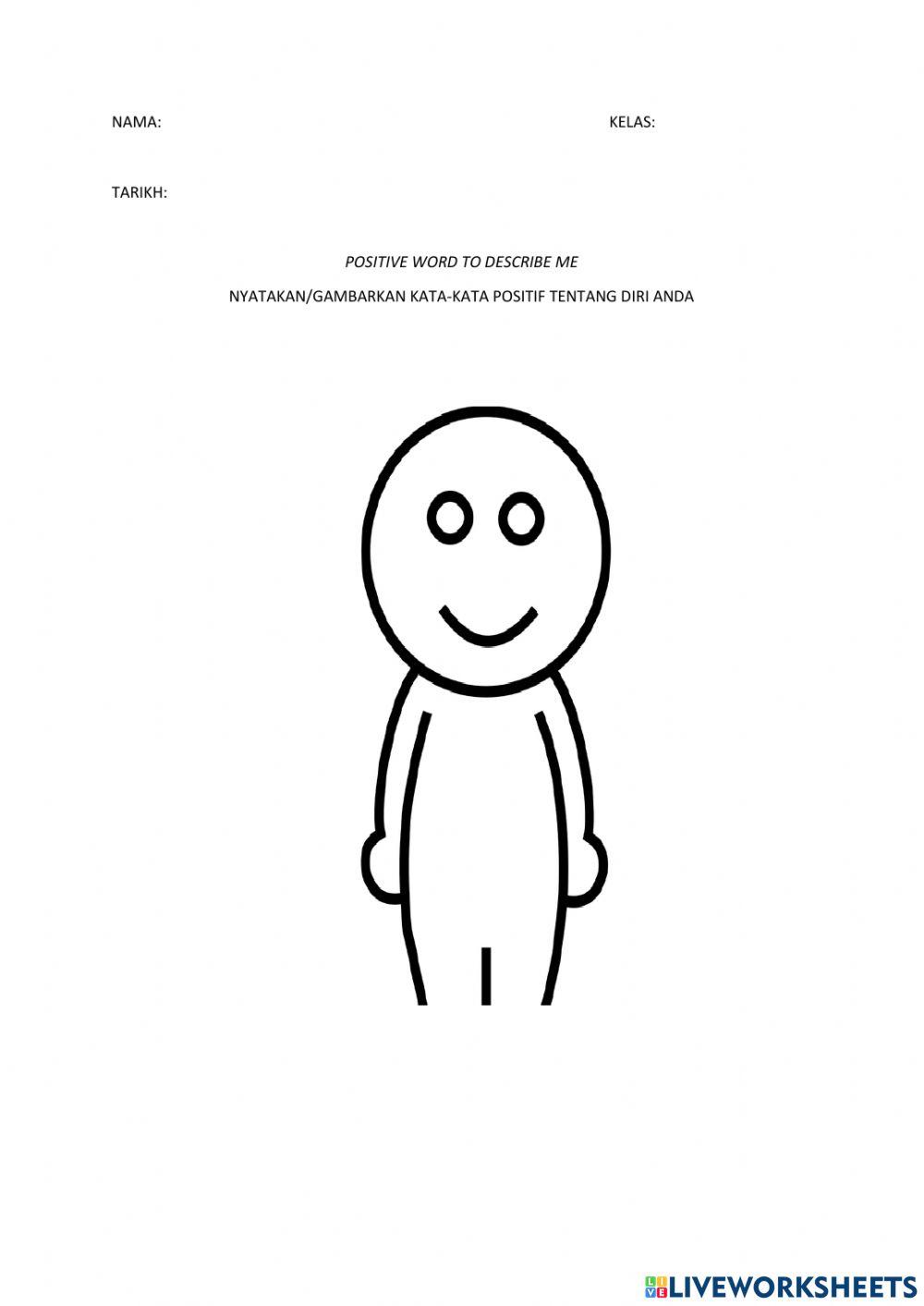 Positive Words Describe Me Worksheet Live Worksheets positive-words-describe-me-worksheet-live-worksheets