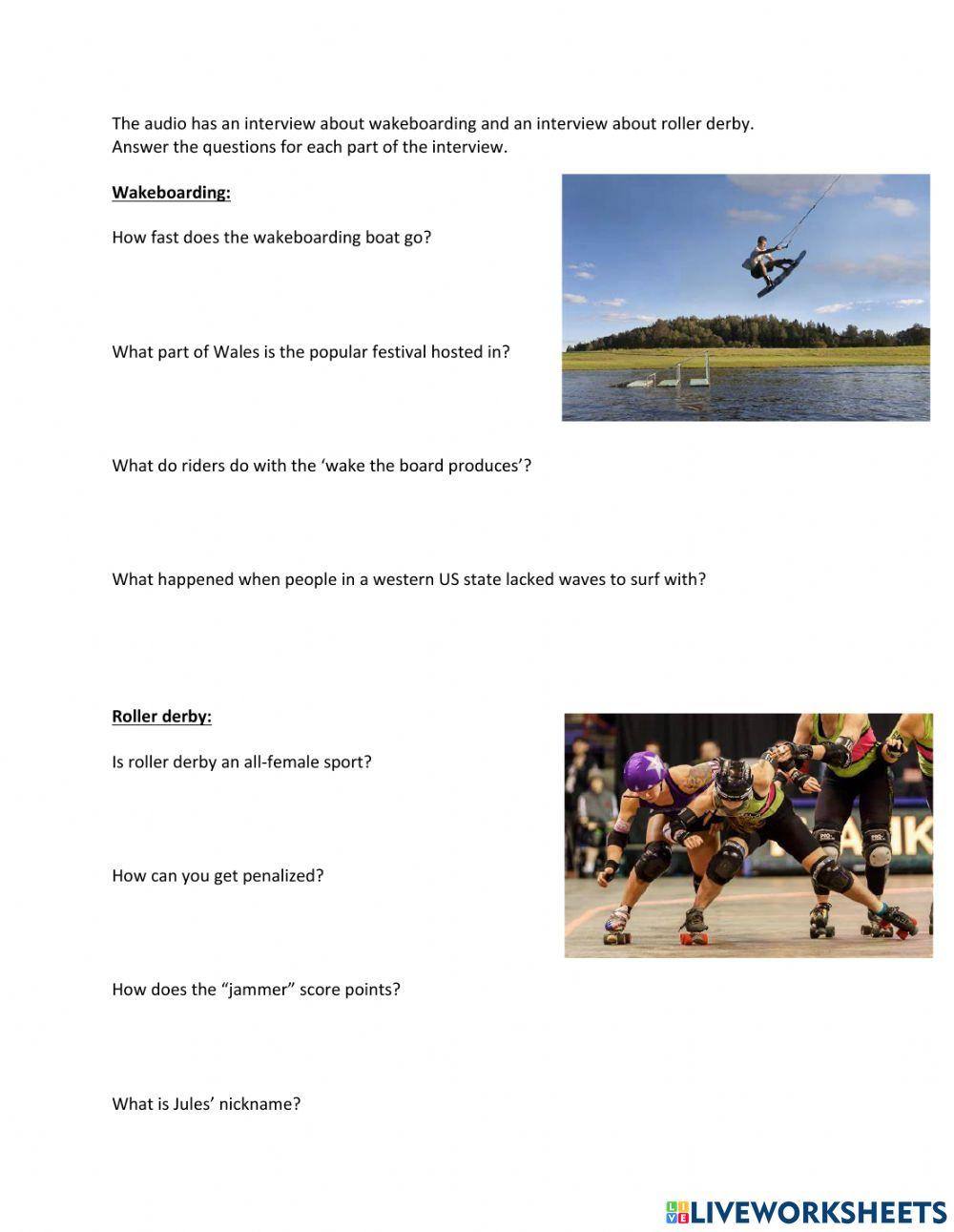 English Listening B2: Sports