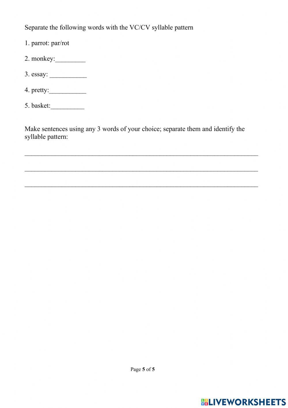 Grade 6 Revision for Mid-term Exam 