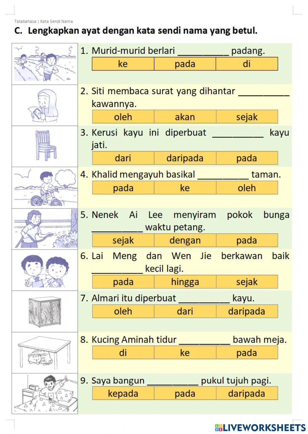 BM T1 Kata Sendi Nama 03 BM T1 Kata Sendi Nama 03
