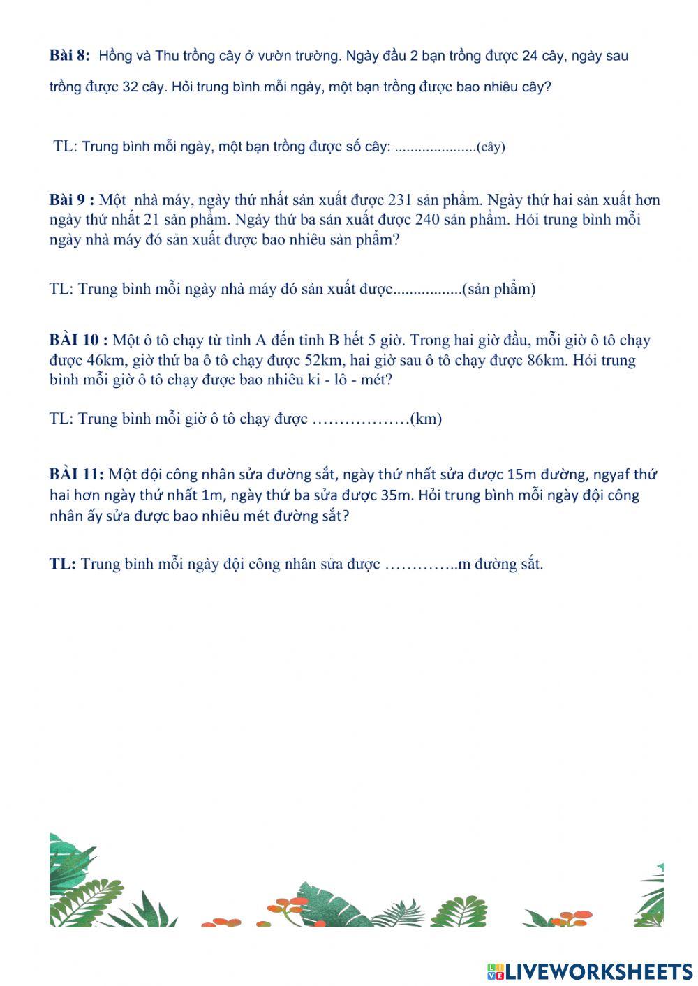 Trung bình cộng số 2