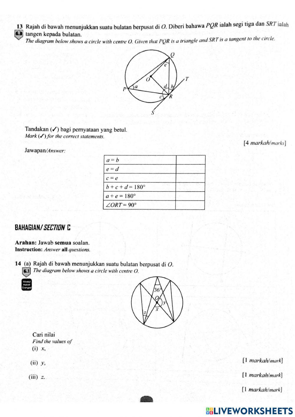 Matematik tingkatan 3