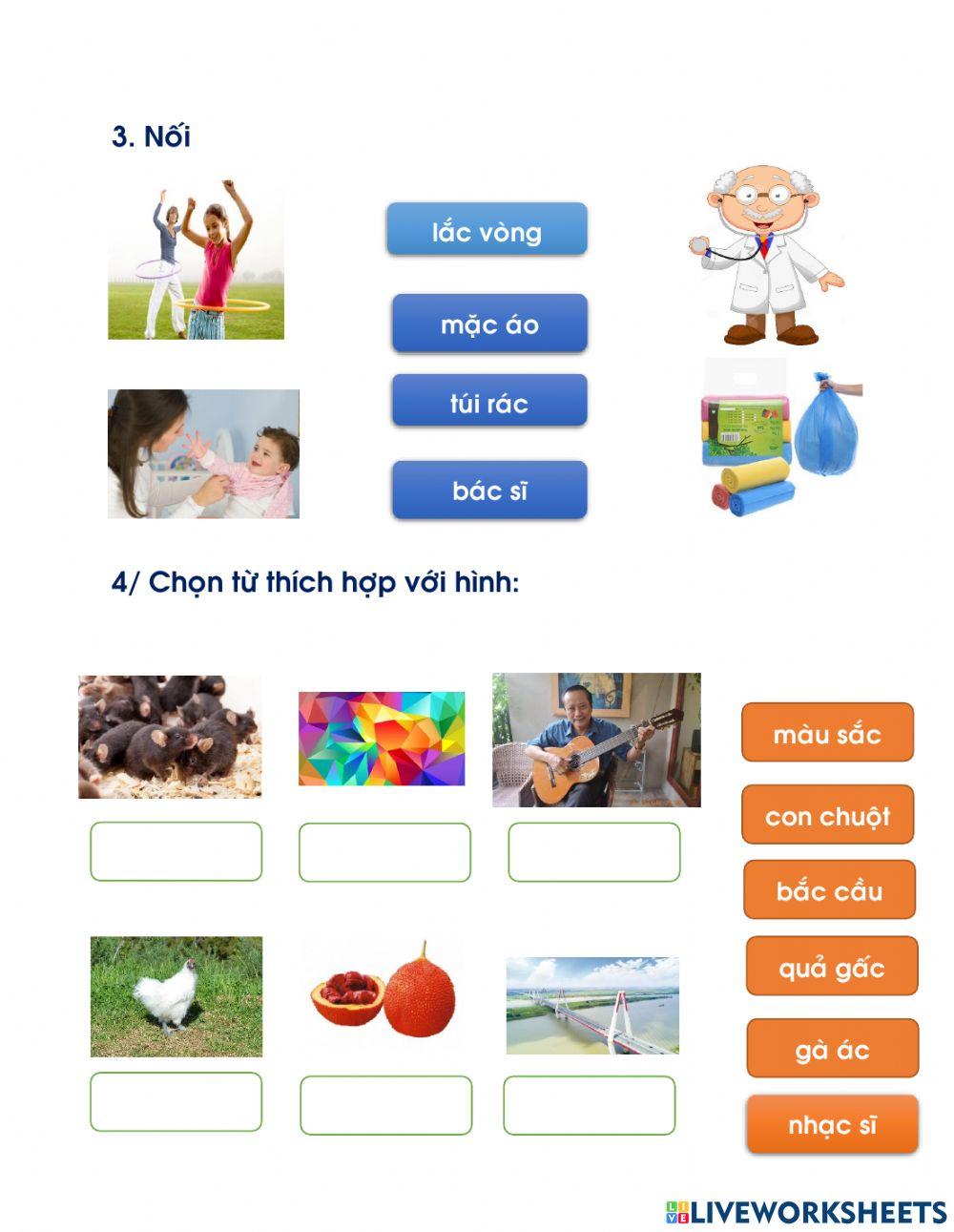 Bài ôn tập vần ac ăc âc