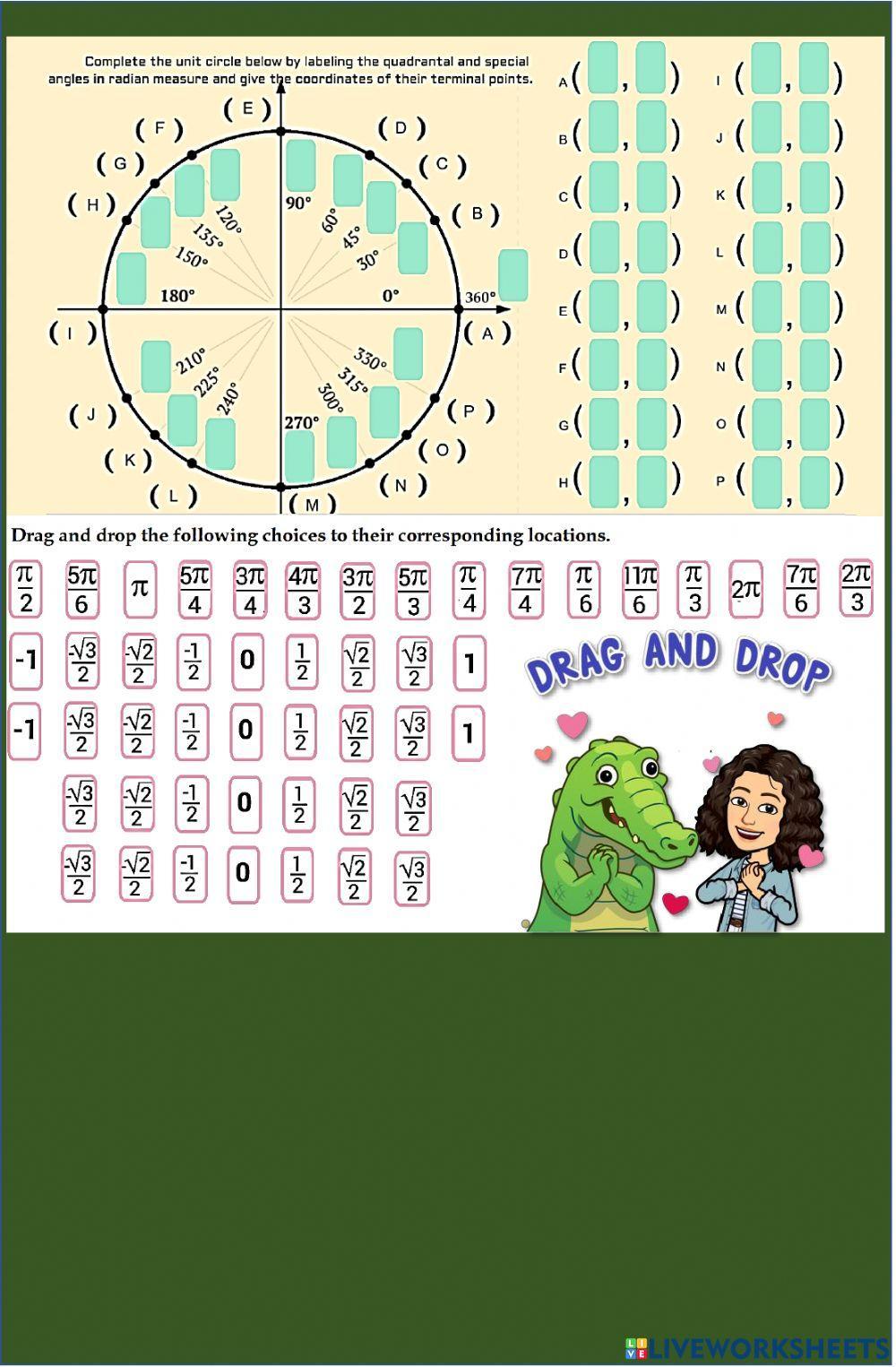 2Q W3 Topic 2 Are you ready complete the unit circle