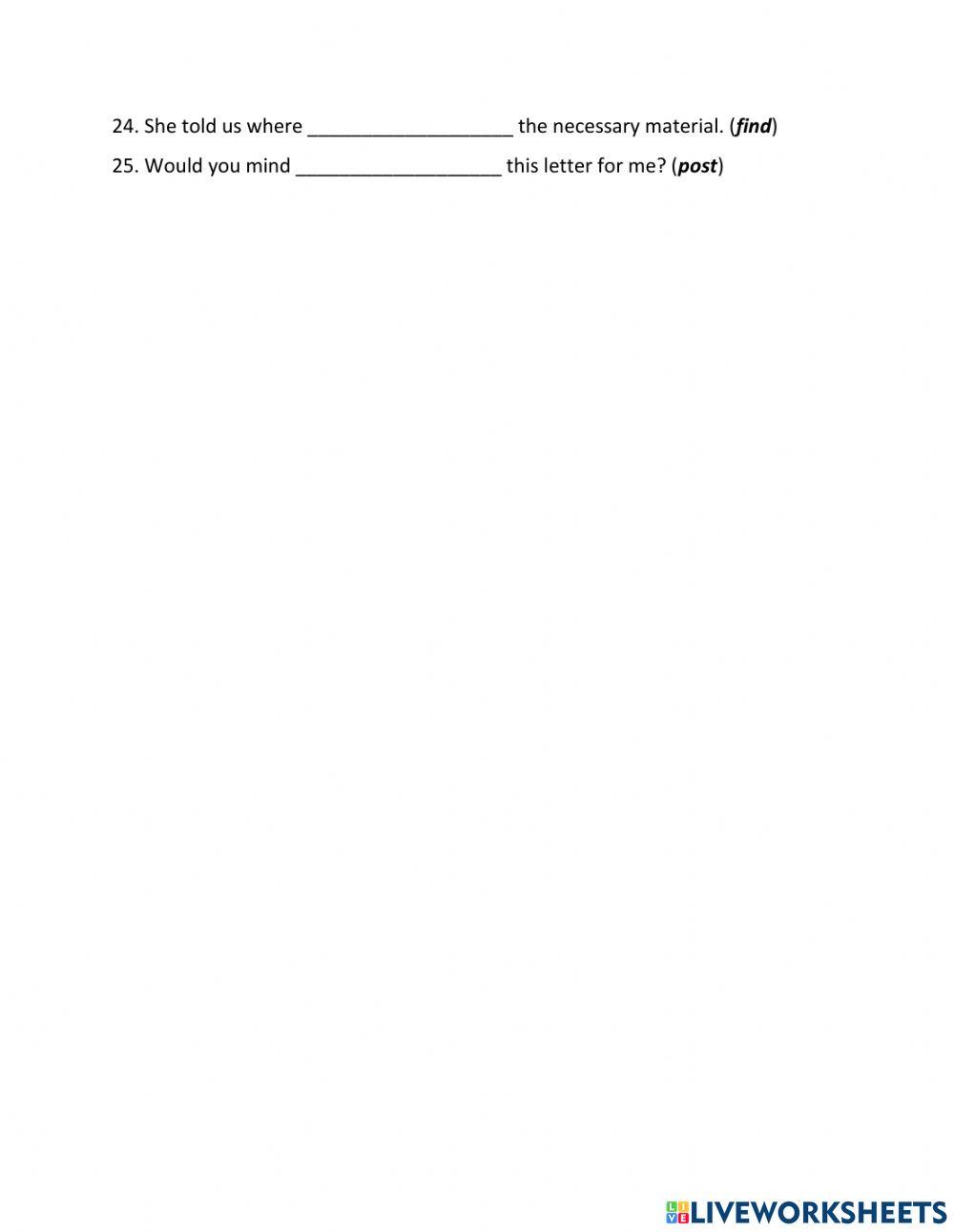 E10 gerund and infinitive