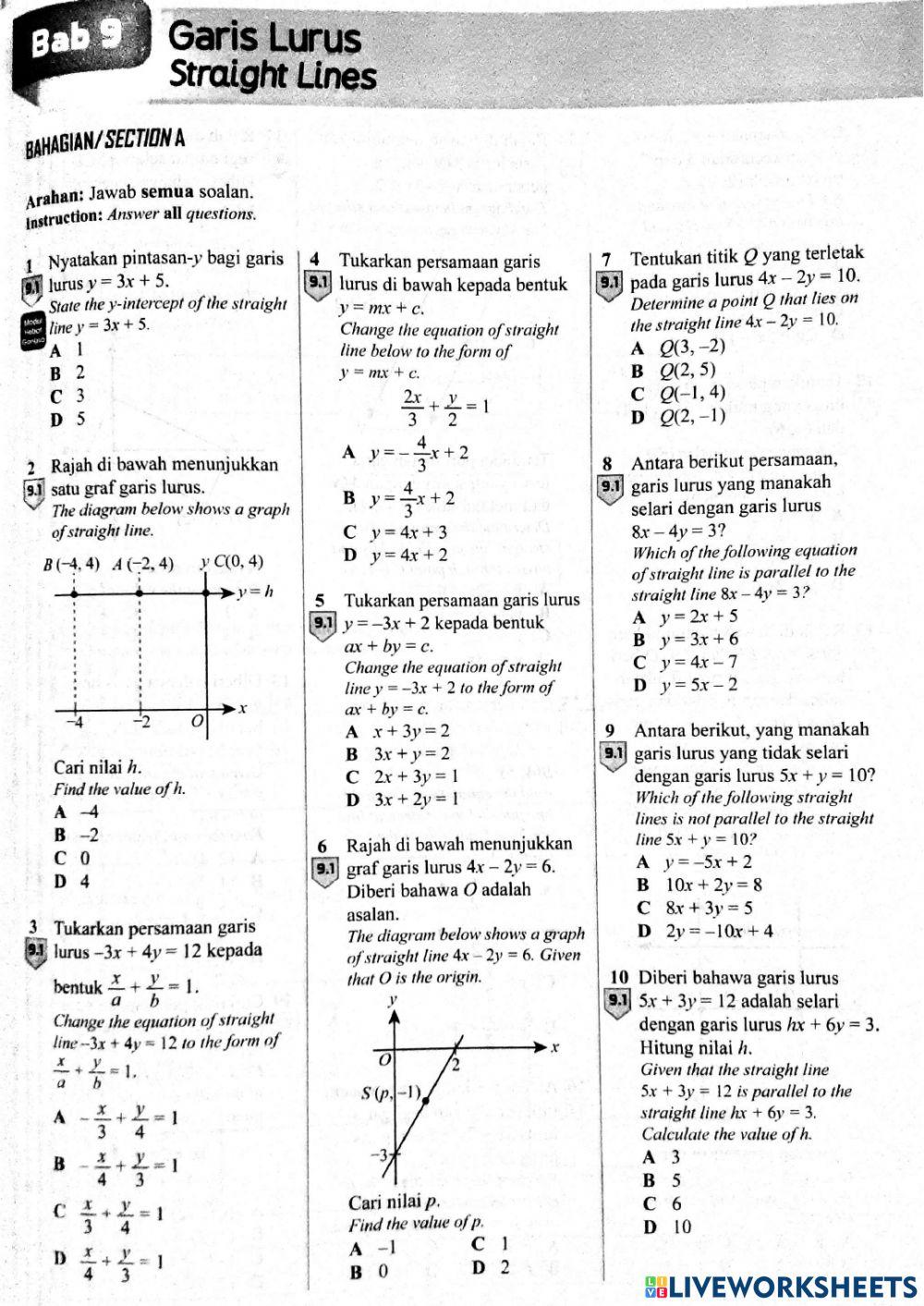 Matematik tingkatan 3
