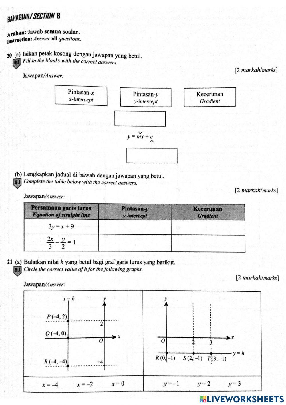 Matematik tingkatan 3