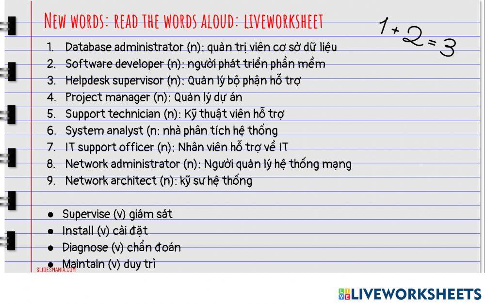 Pronunciation IT jobs