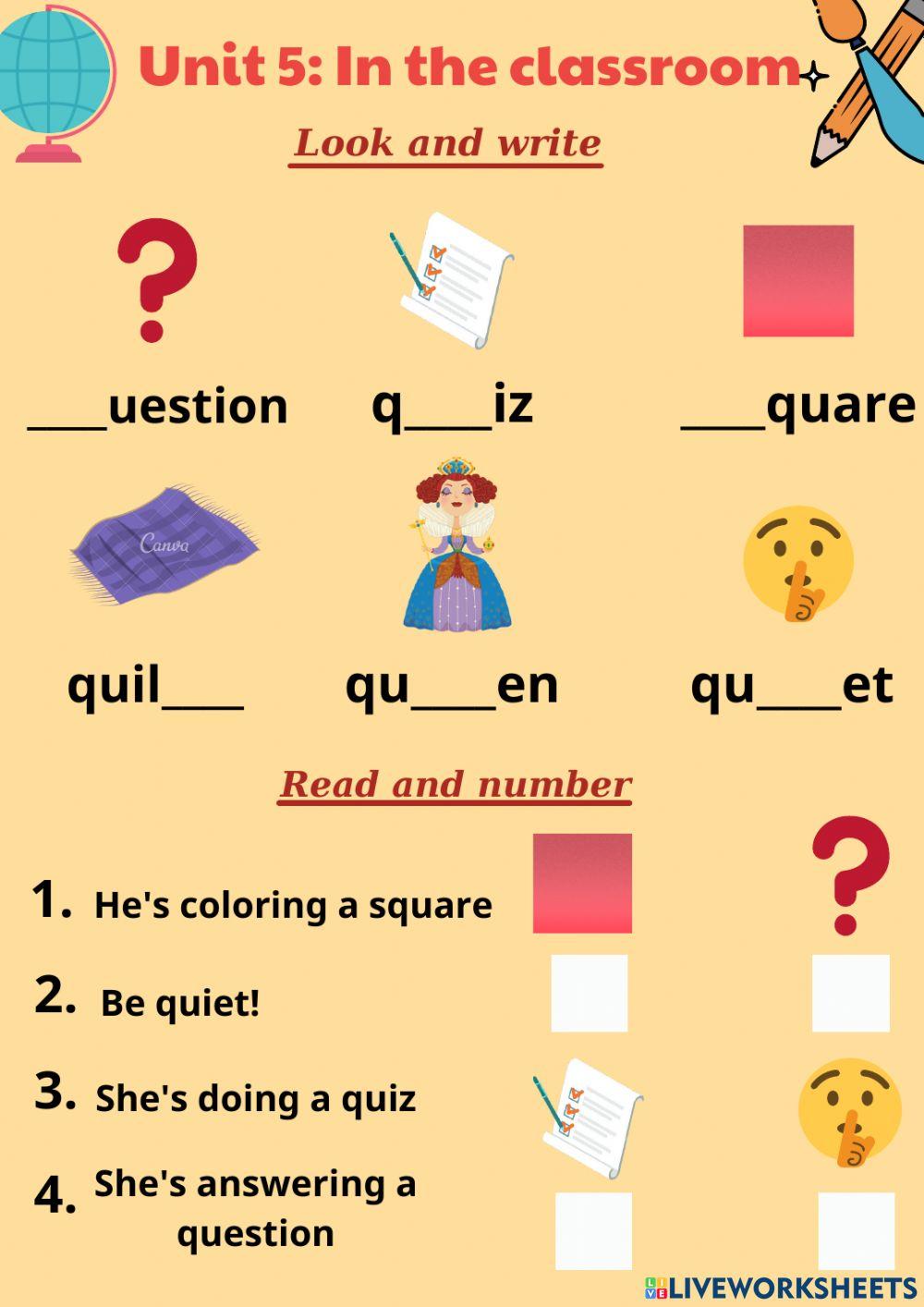 Grade 2 - unit 5 - ws1