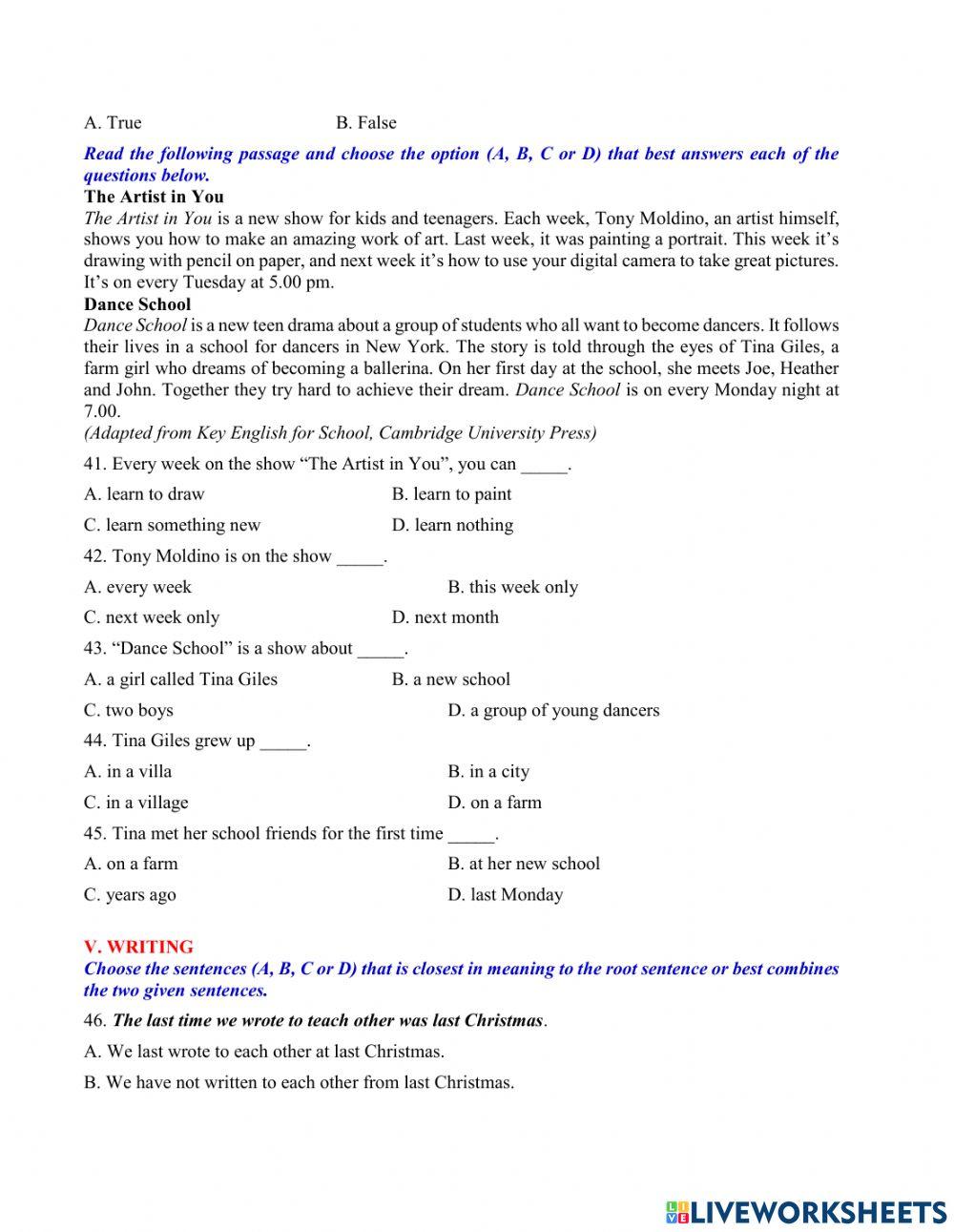 El7 practice test 1 (review unit 1,2,3)