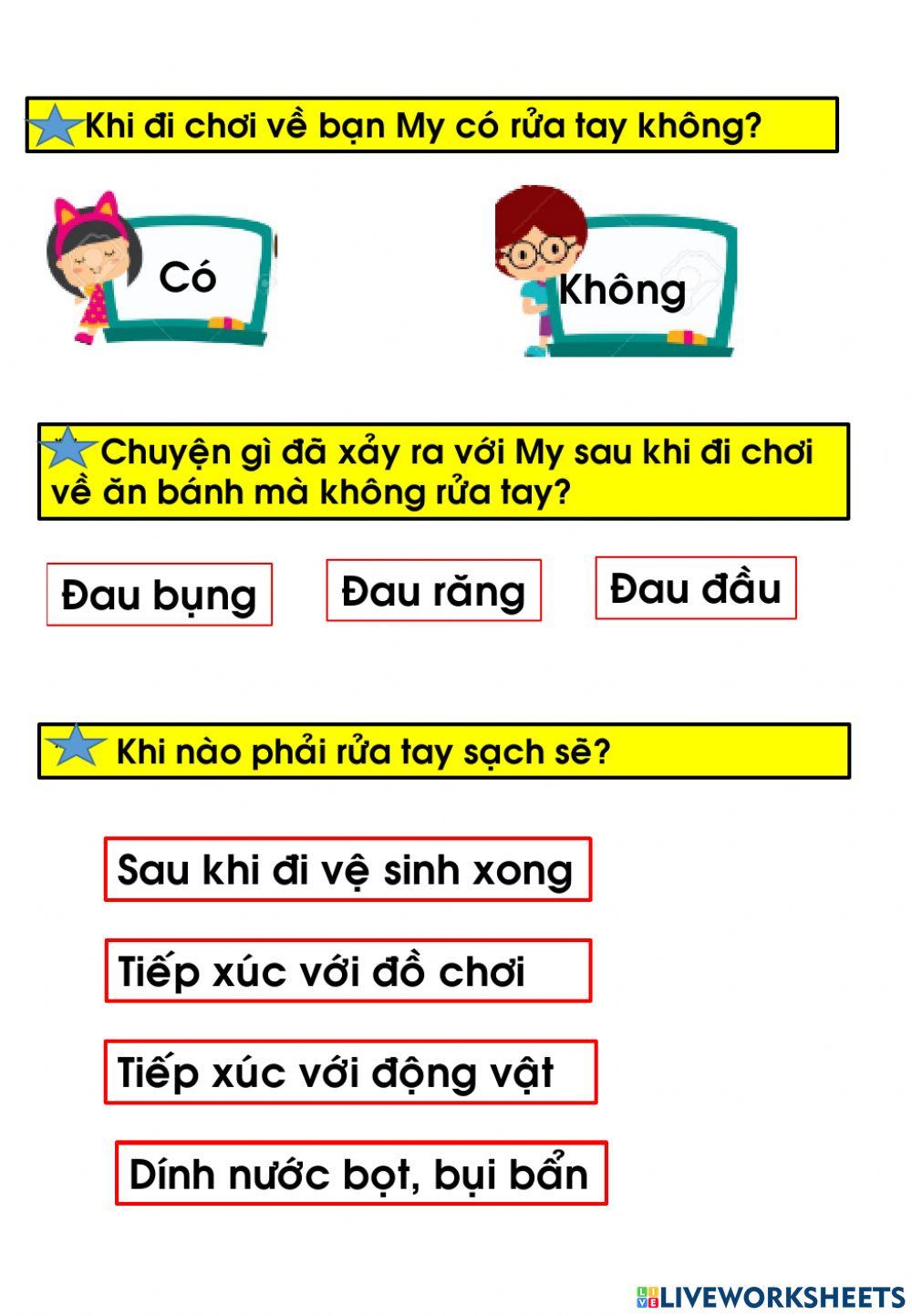 Em tu cham soc ban than va an uong lanh manh