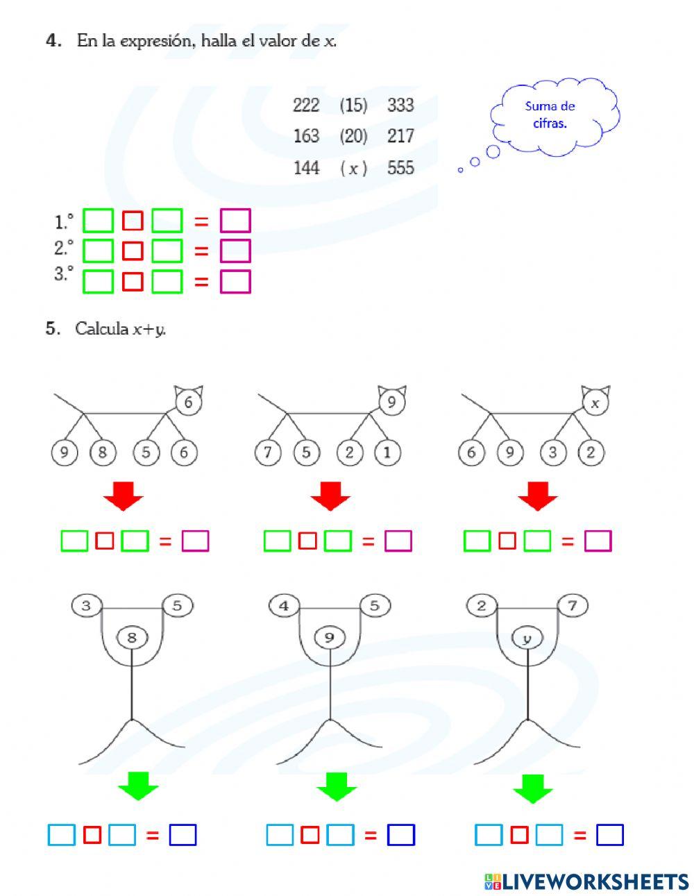Práctica de razonamiento matemático