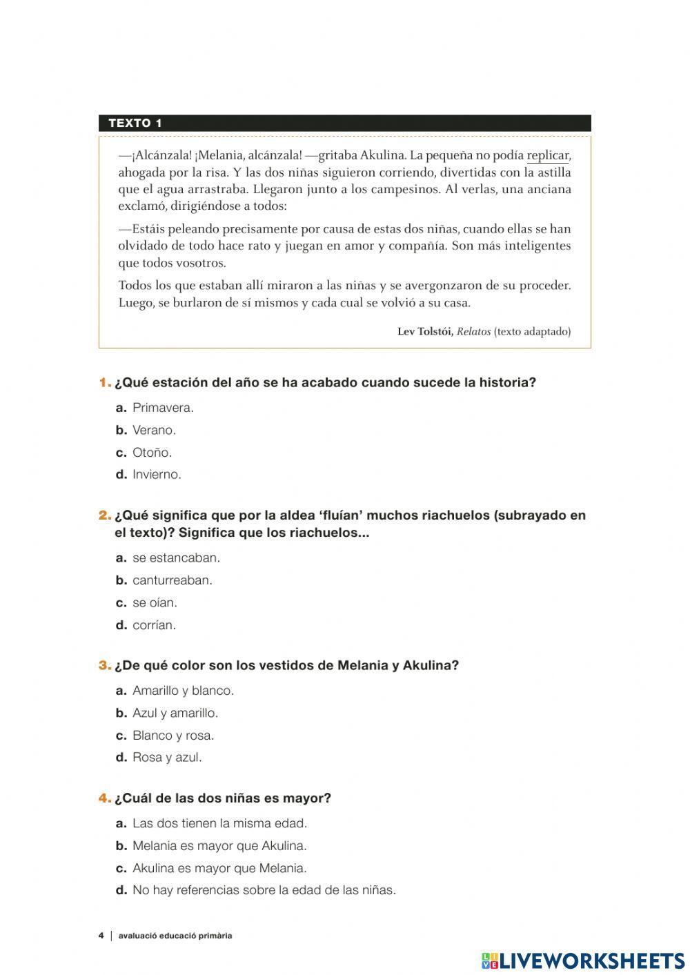 Competencias básicas castellano 2016