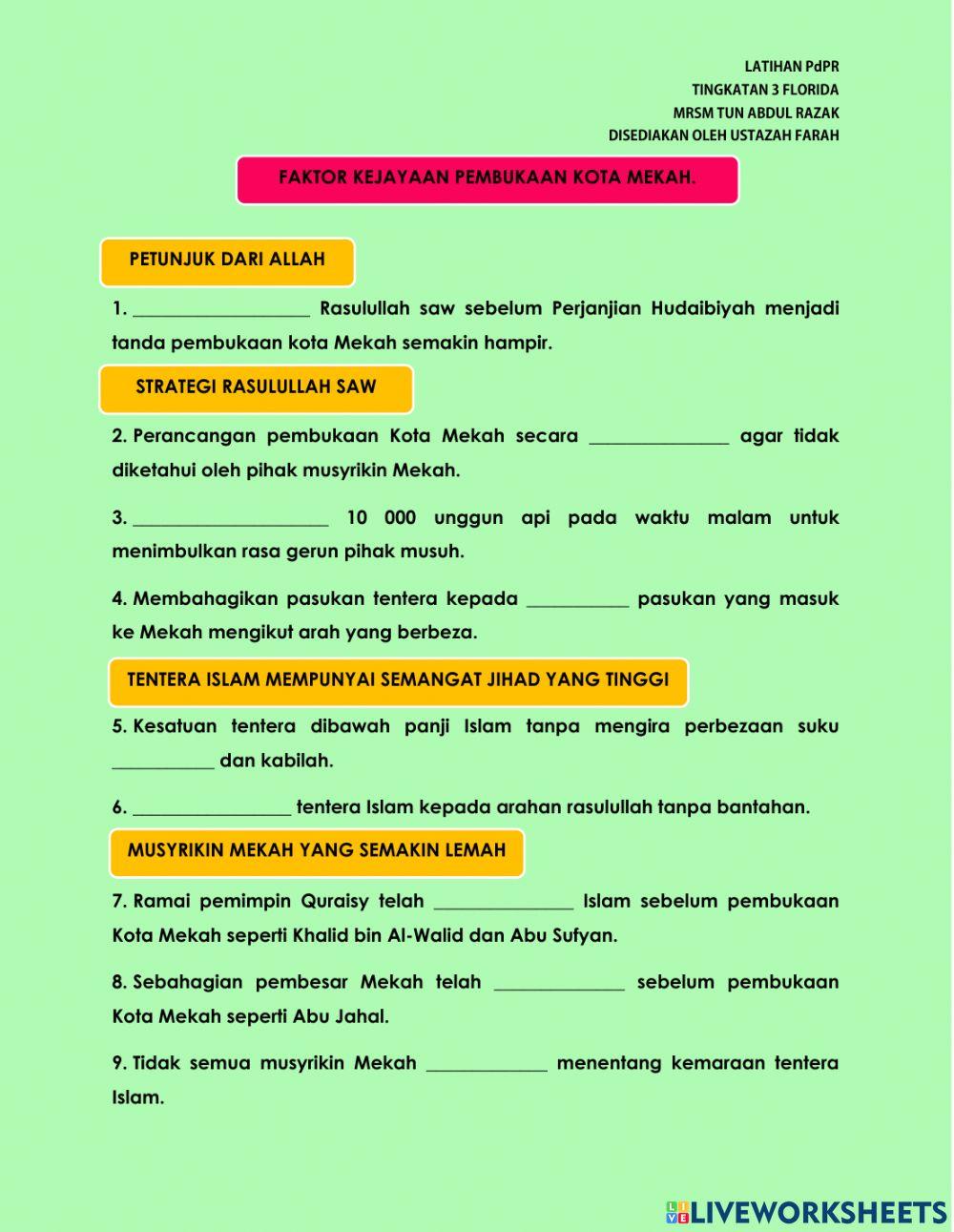 Pembukaan kota mekah