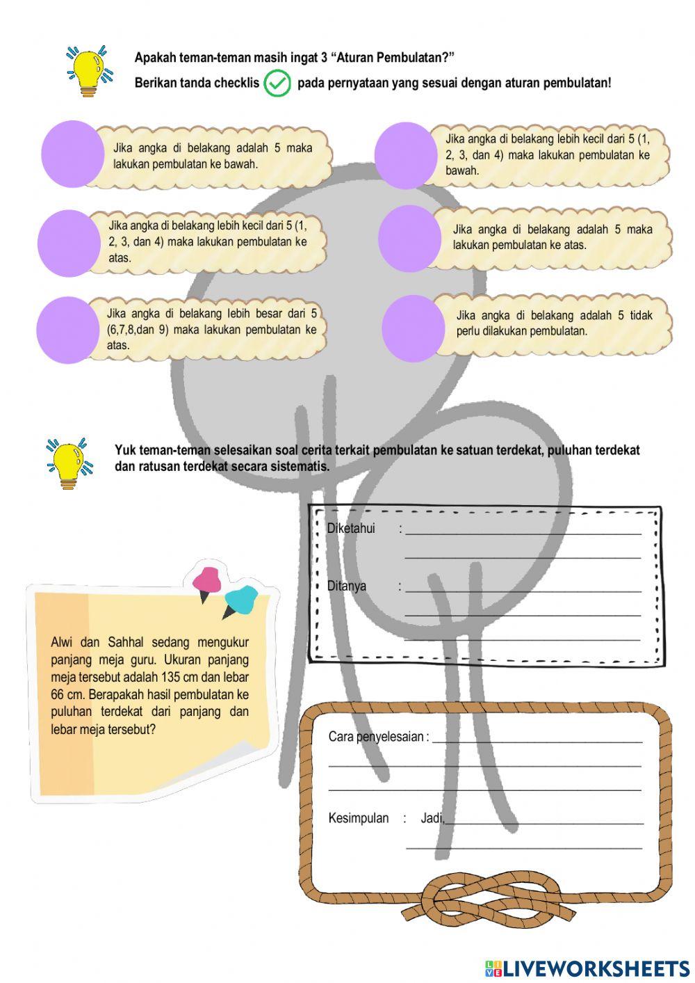 Pembulatan dalam kehidupan sehari-hari