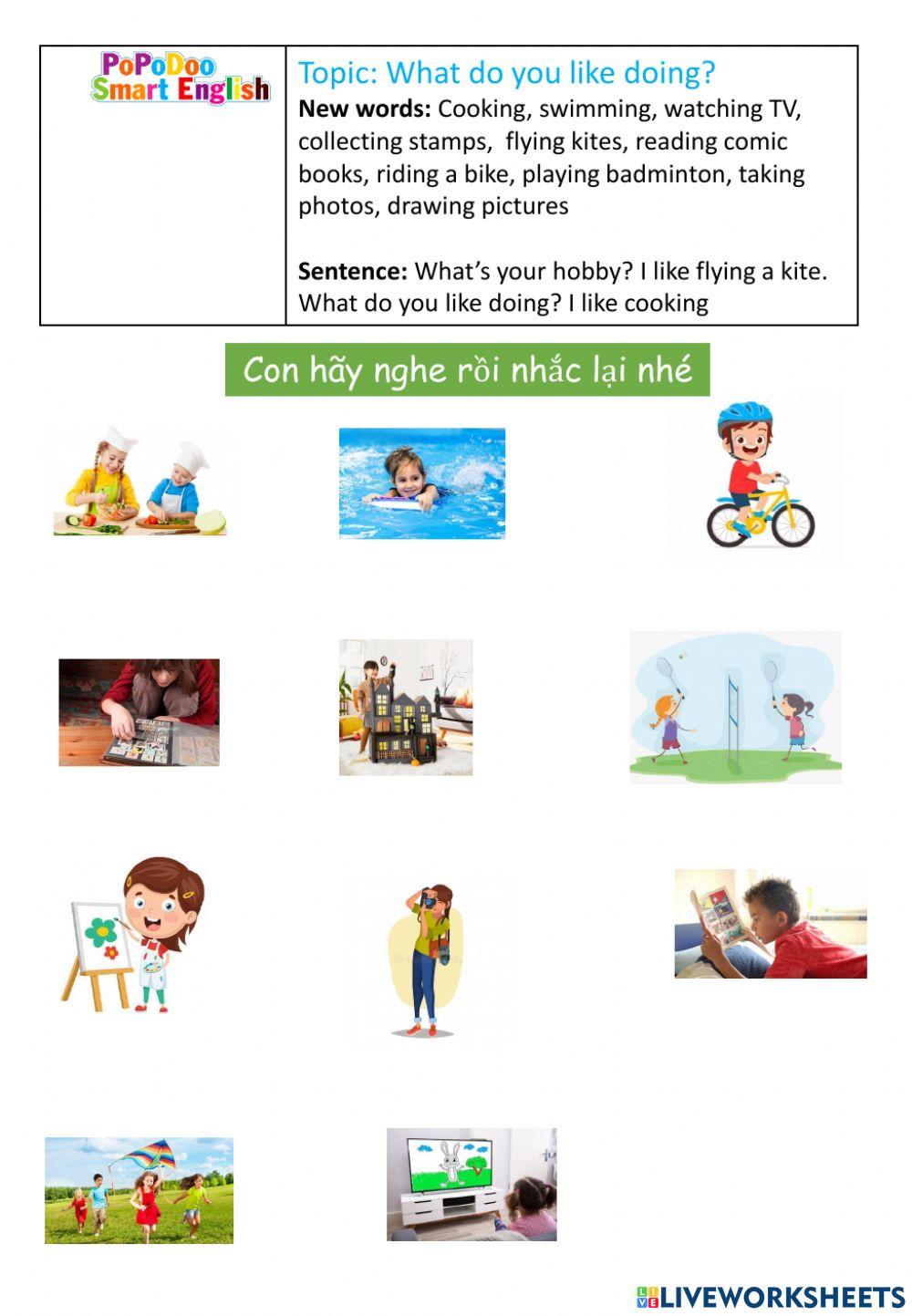 WS What do you like doing?