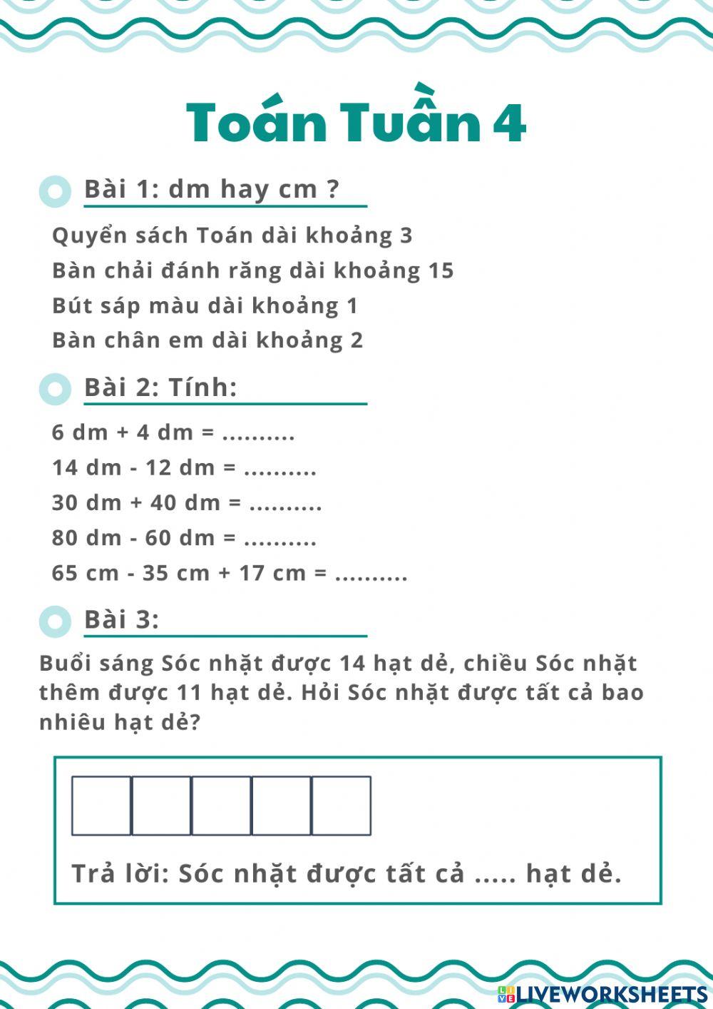 Toán Tuần 4