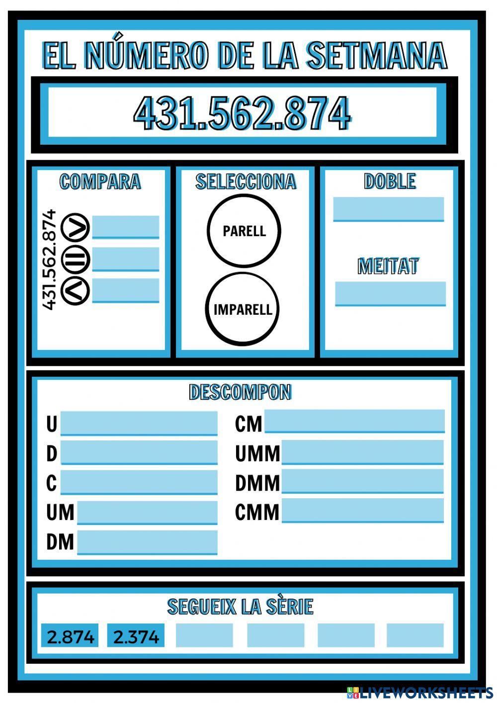 El número de la setmana 431.562.874