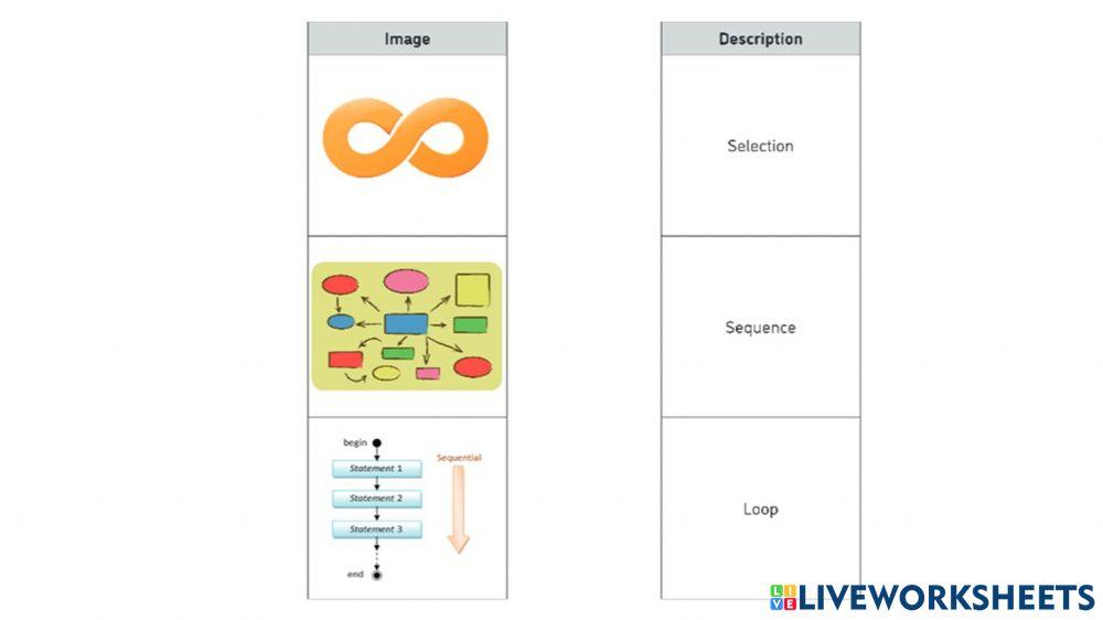programming Constructs Activity online exercise for | Live Worksheets