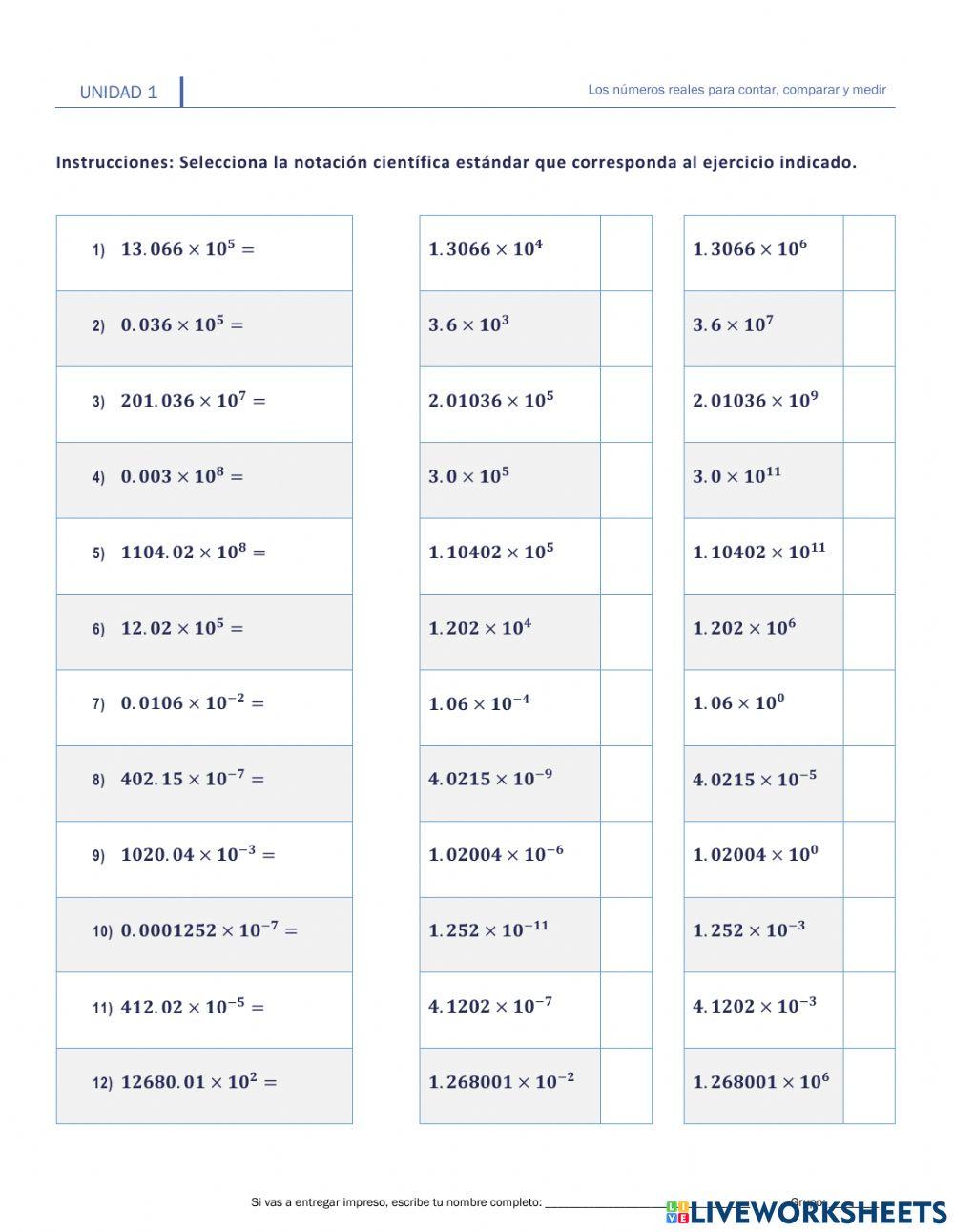I.6.1.Notación científica estándar