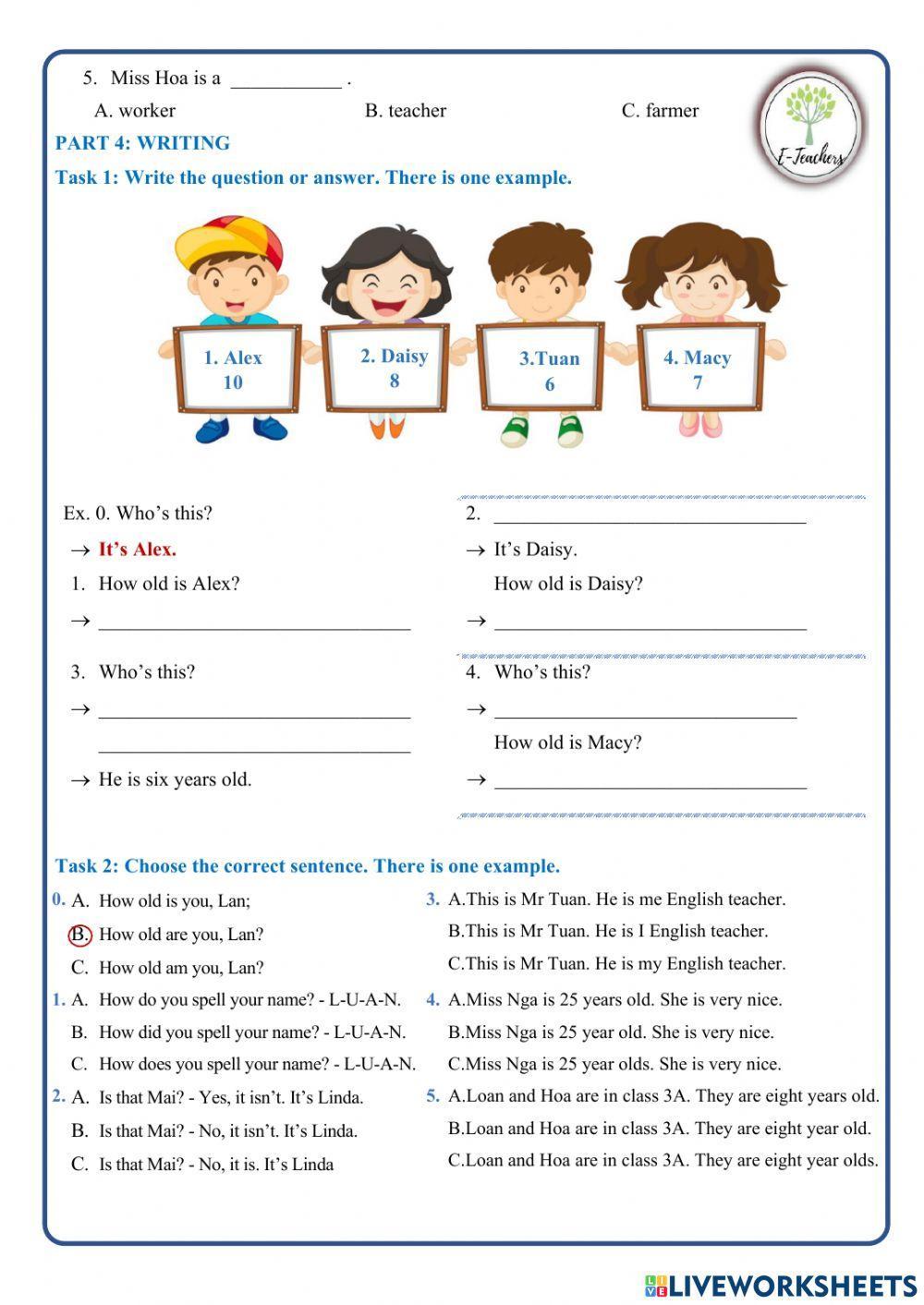 Review test Unit 3+4