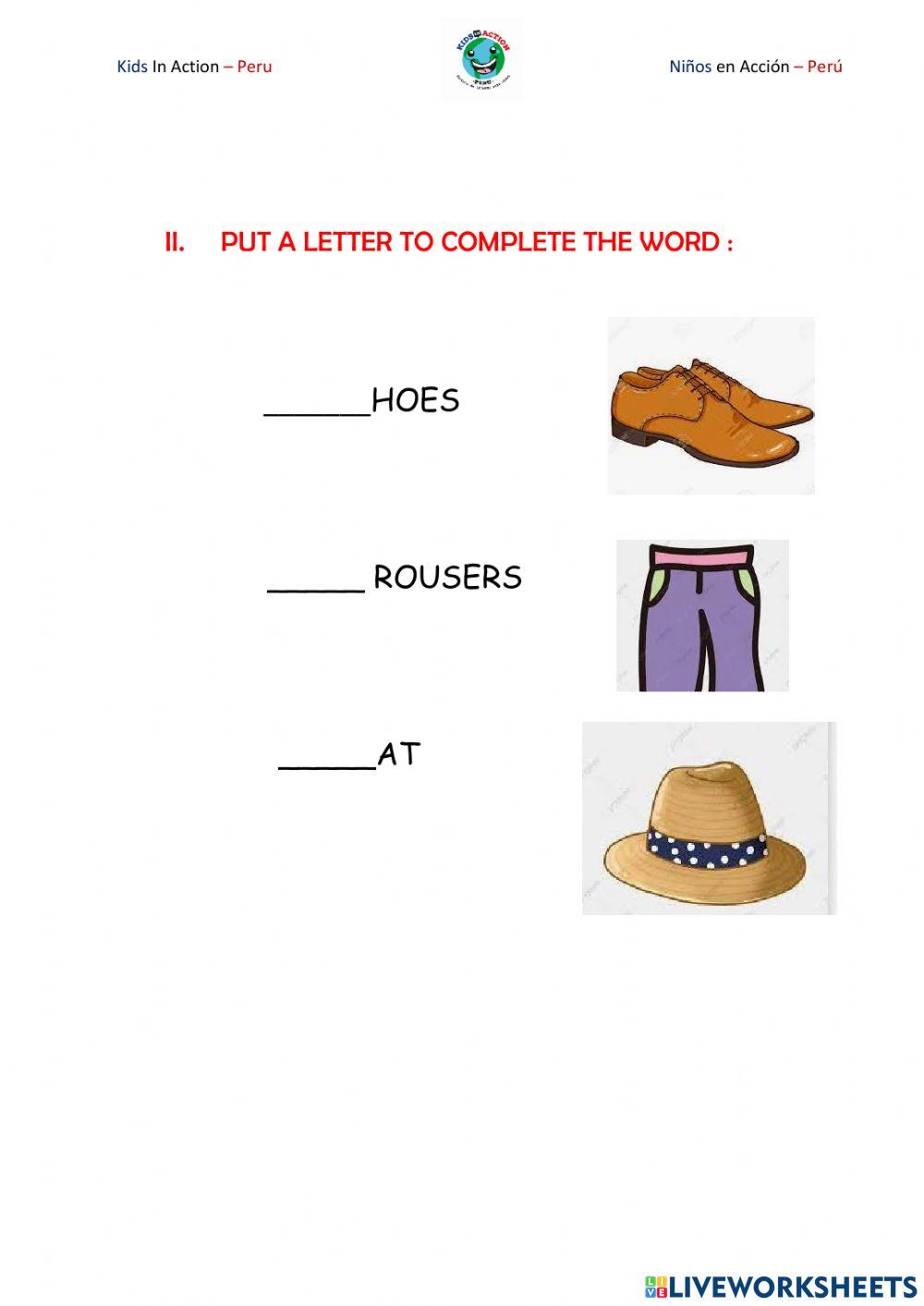 Worksheet