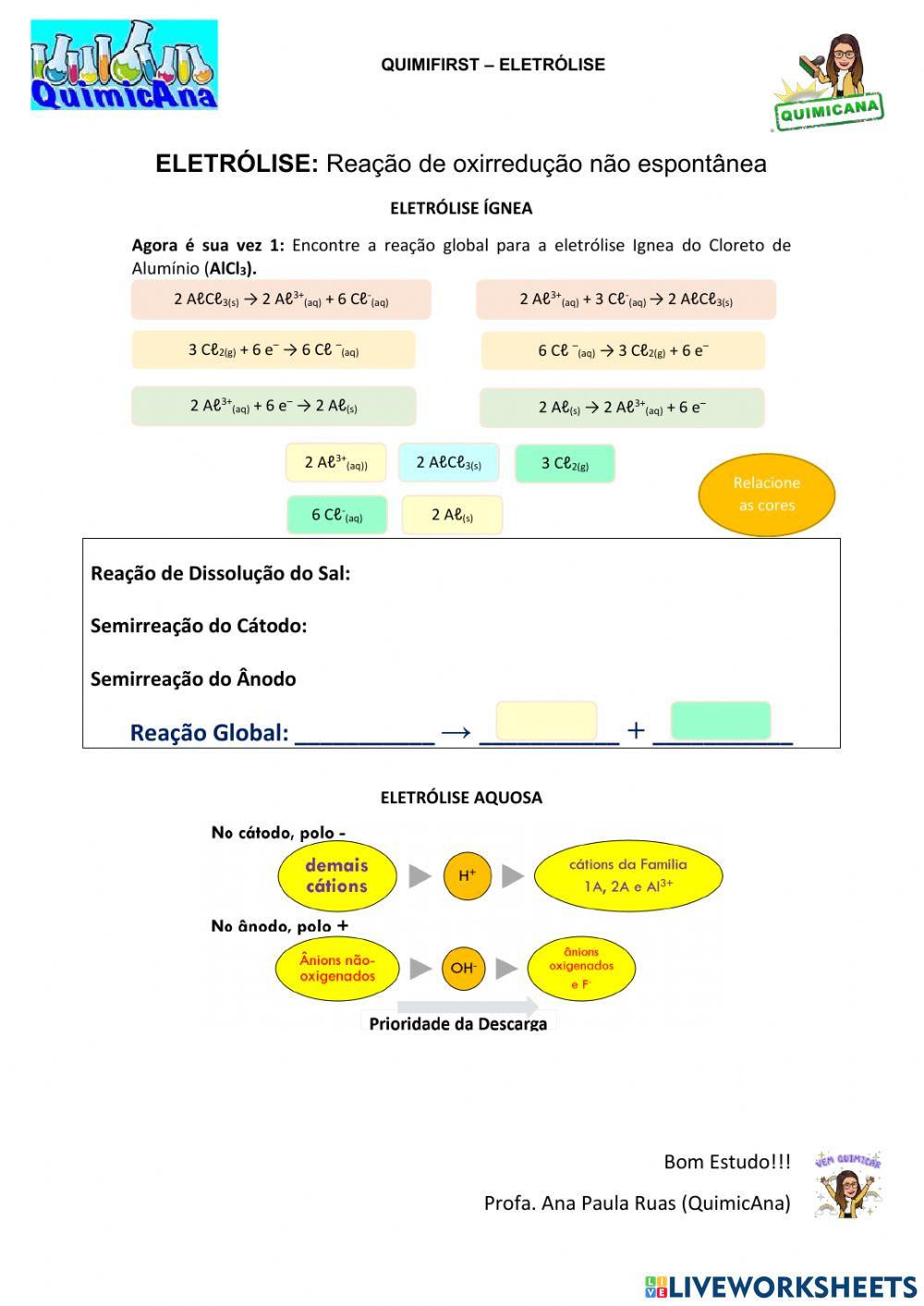 Quimifirst - Eletrólise